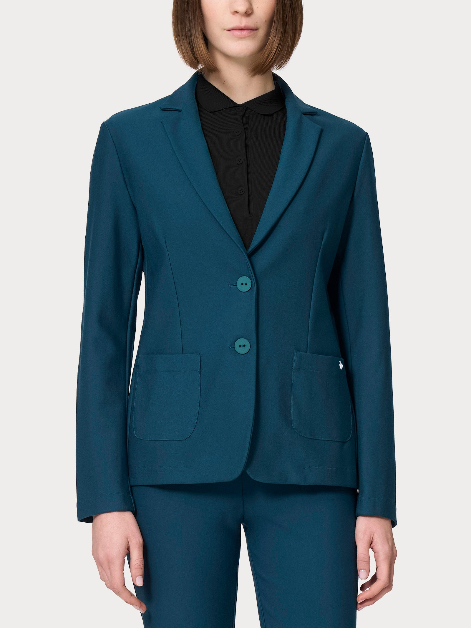 Ragno Compact due bottoni blazer blu Reflecting Pond