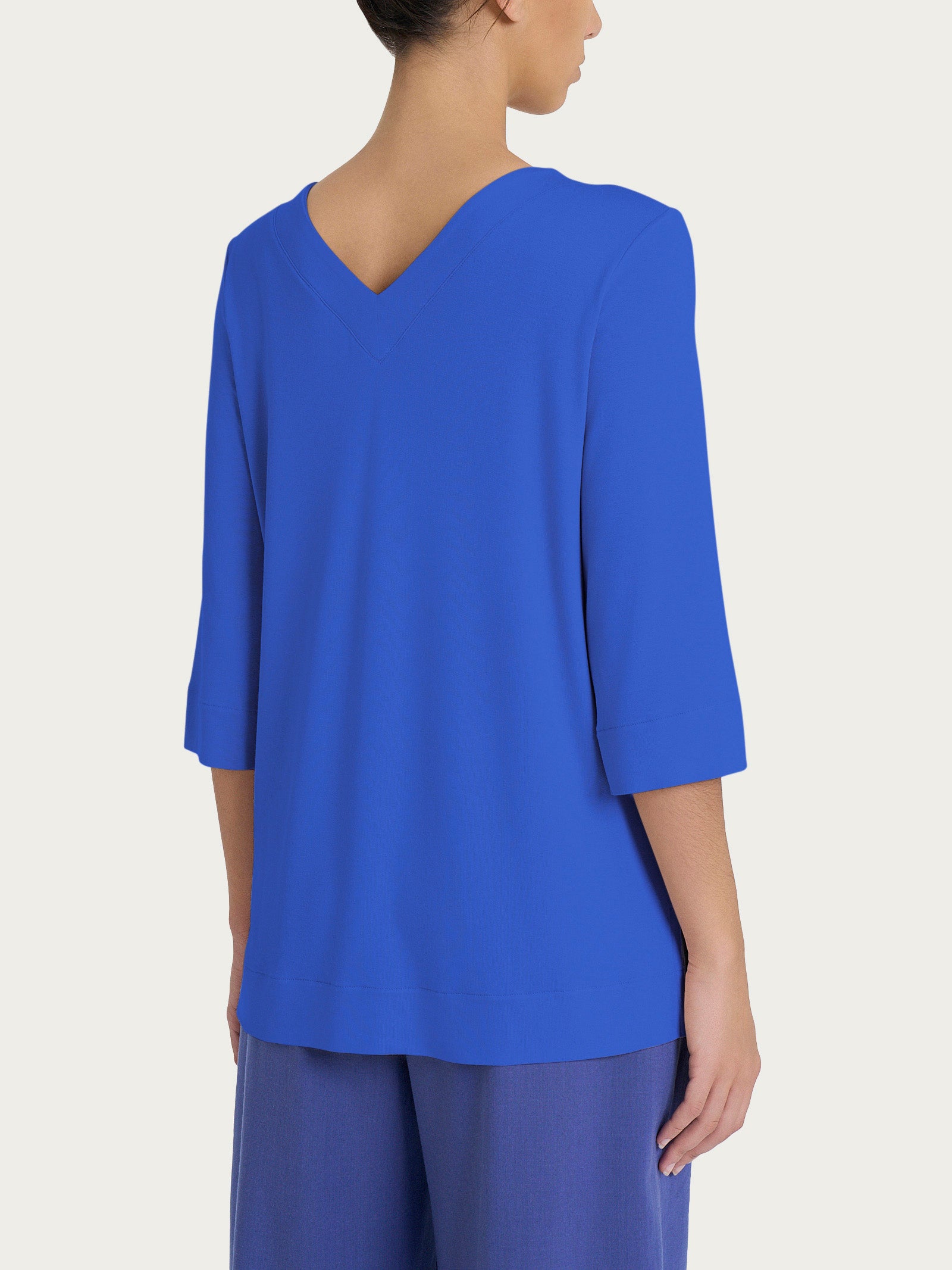 Ragno Viscosa Summer maglietta scollo V dazzling blue 3/4