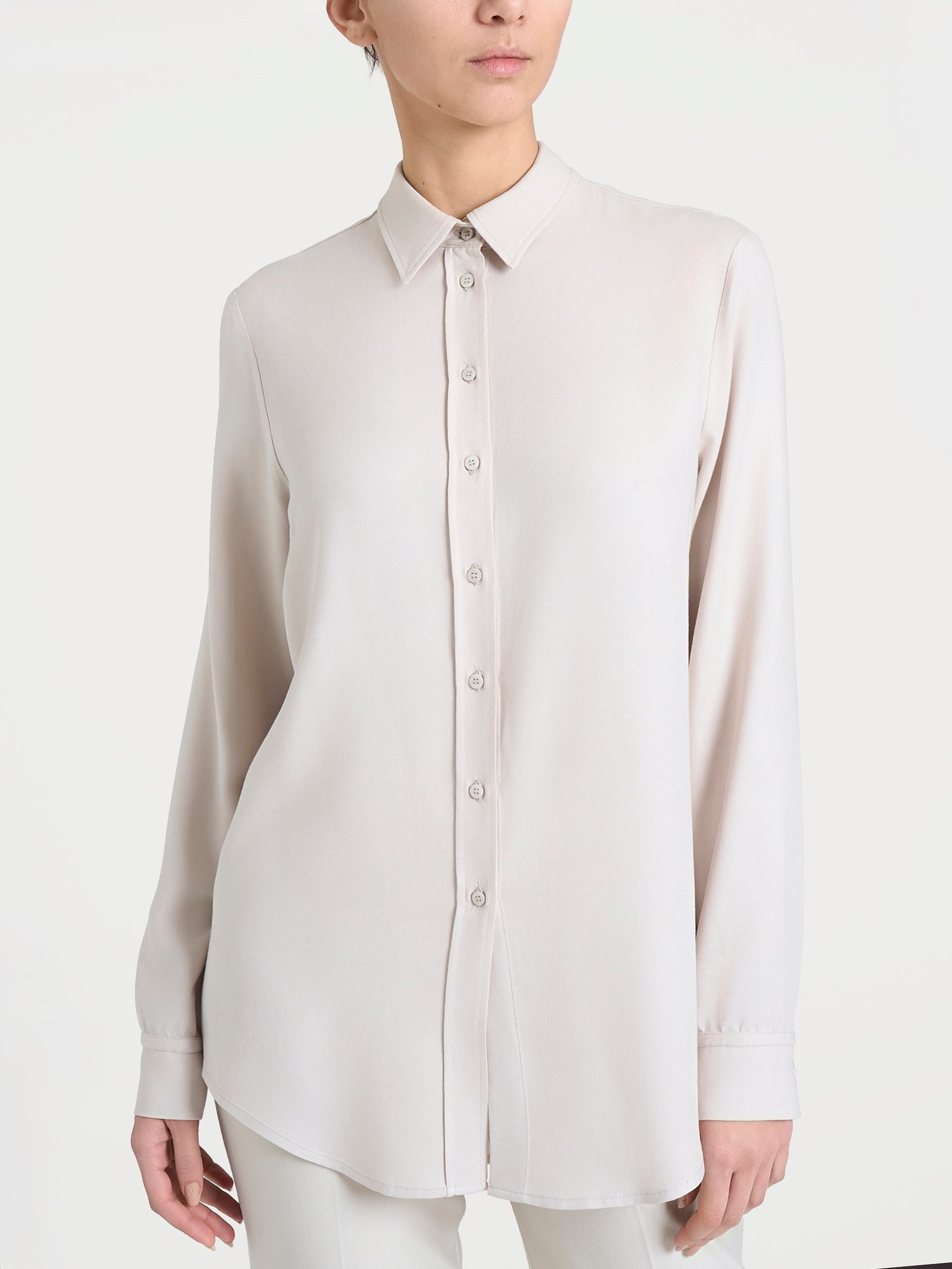 Ragno Winter EcoSeta camicia Champignon manica lunga