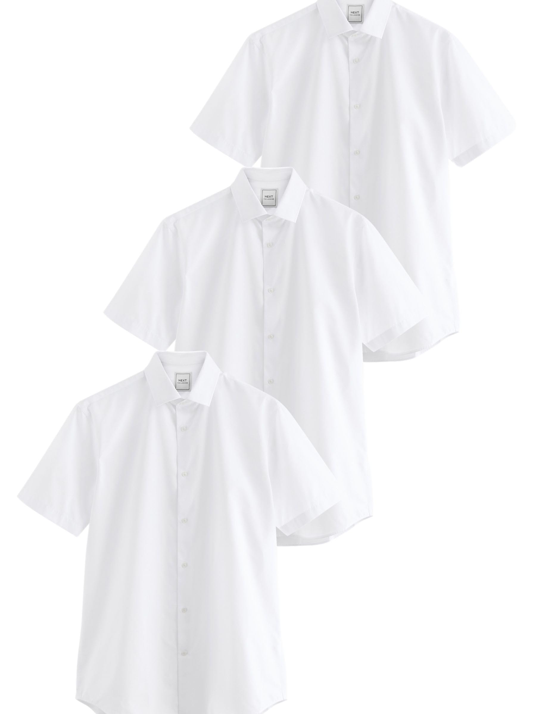 Next Camicia Easy-Care Maniche Corte Uomo 3 Pezzi