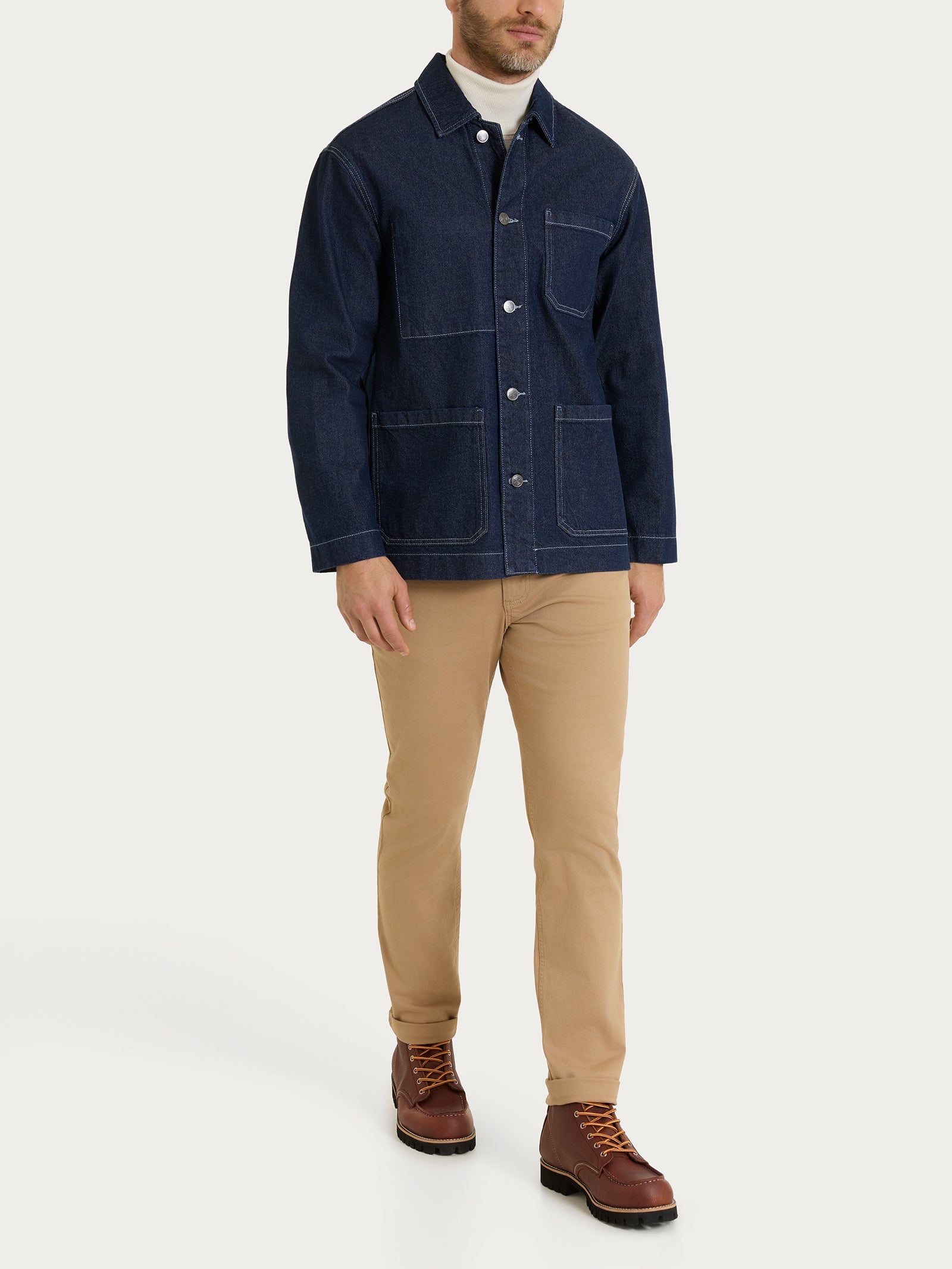 Ragno Giacca Utility Raw Denim Dark Navy