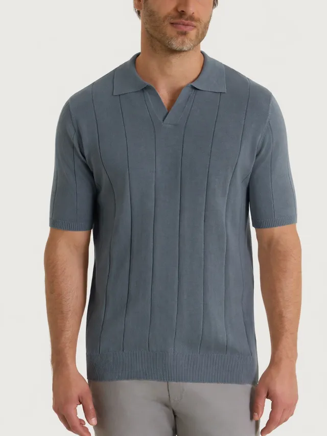 Ragno Puro Cotone Polo Uomo Stormy Weather Manica Corta