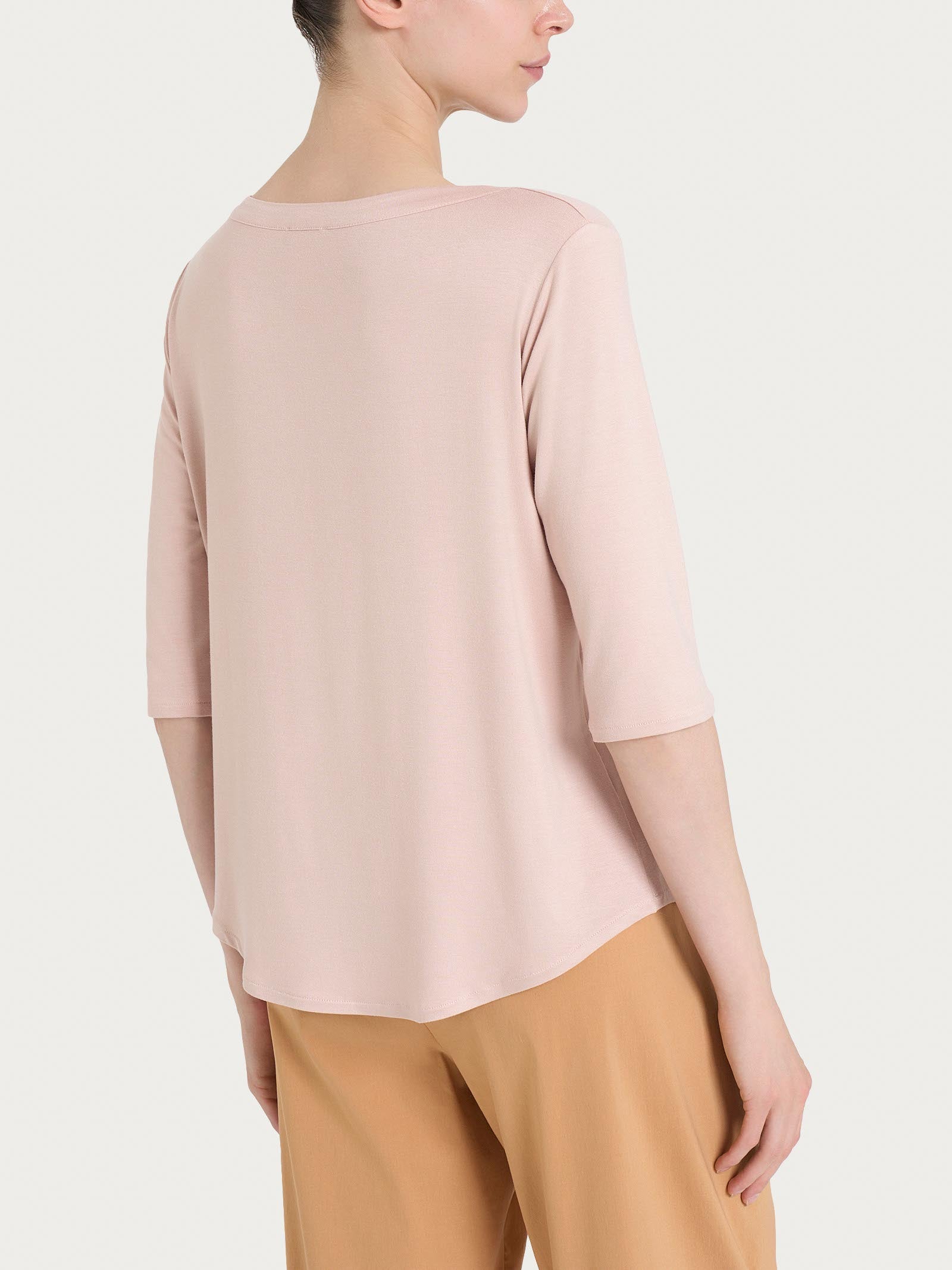Ragno Viscosa Summer Maglietta girocollo cameo rose