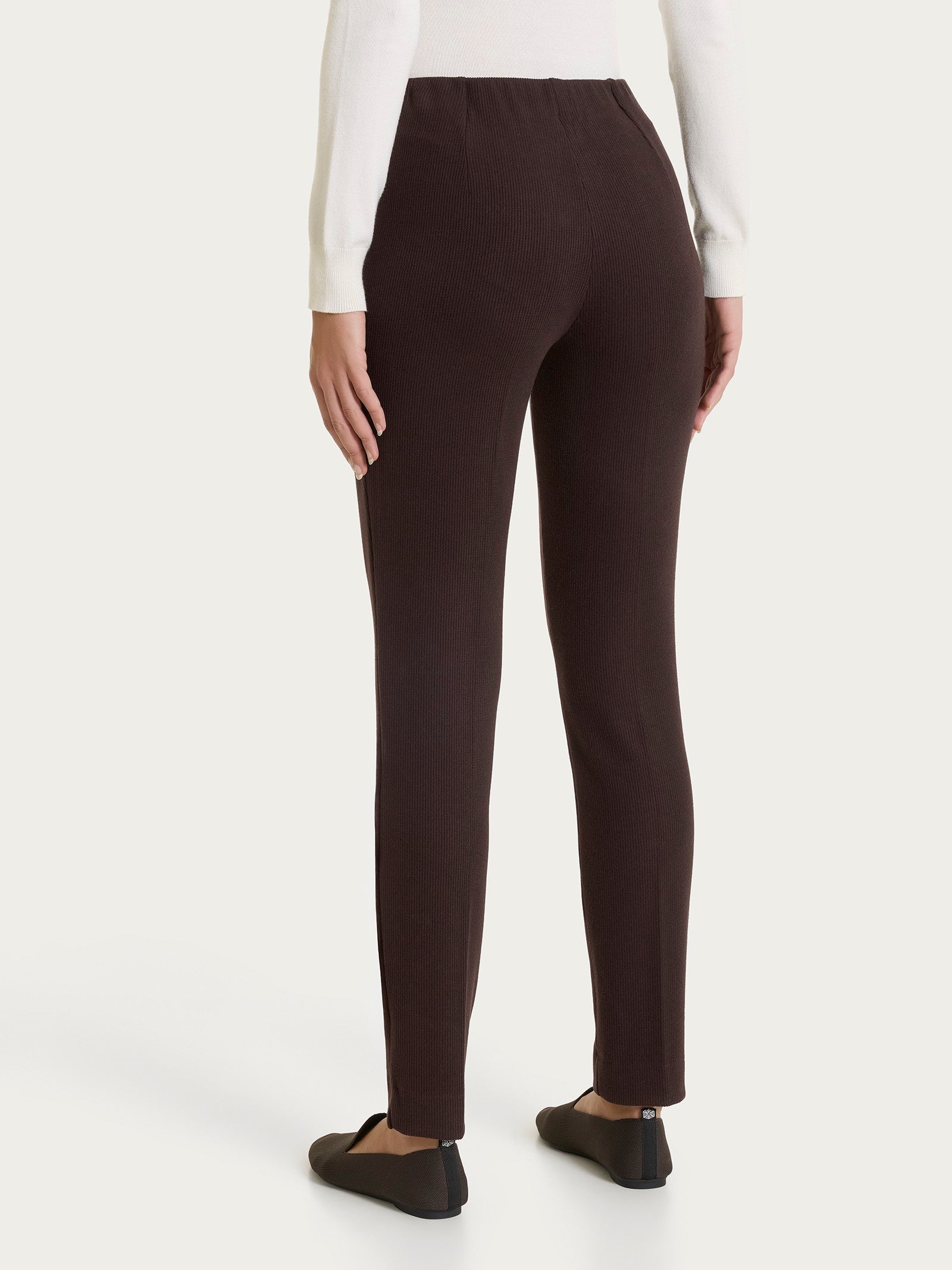 Ragno Relaxed Wardrobe Pantalone Sigaretta Velvet Chocolate Torte