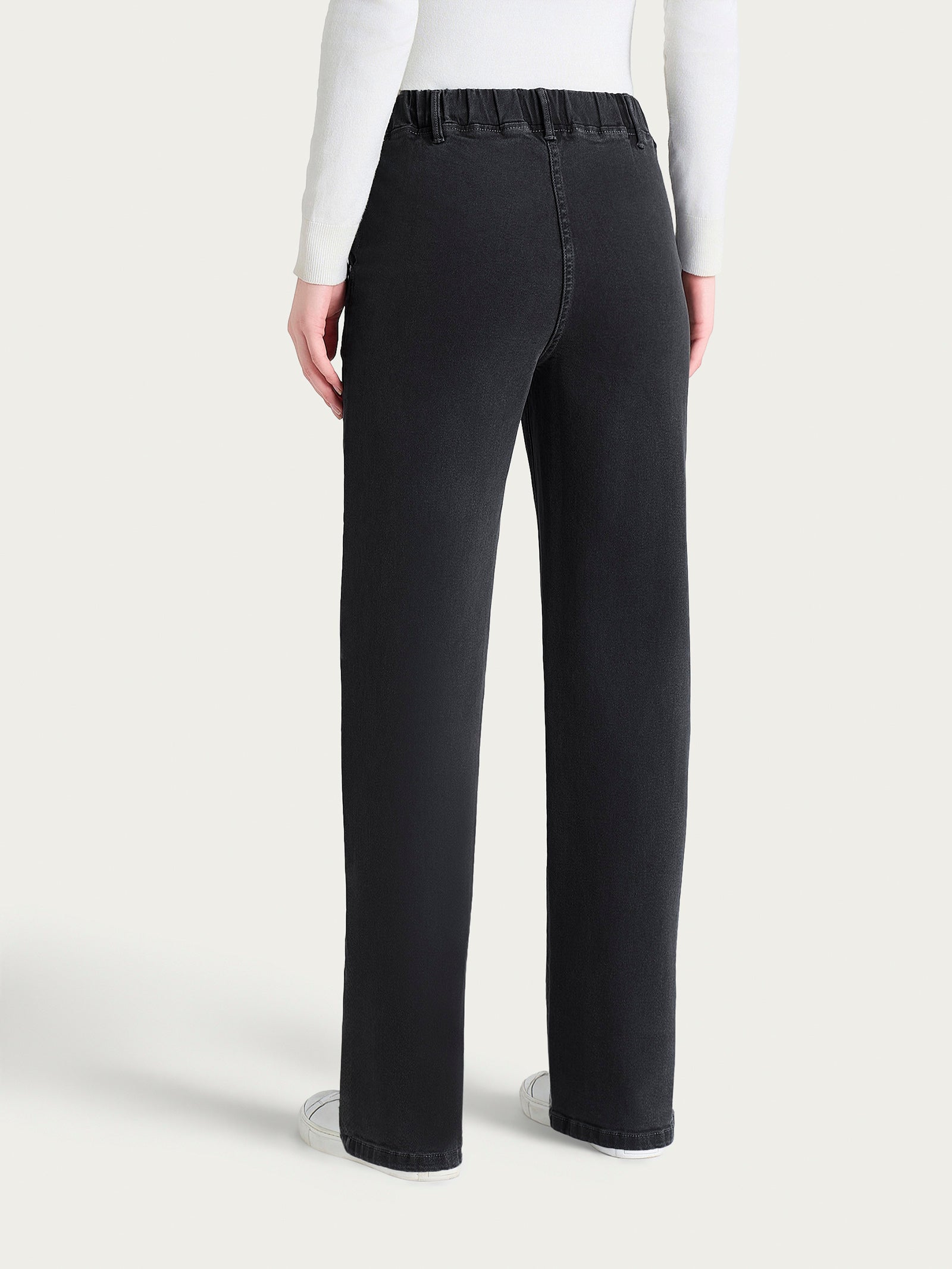 Ragno Super Denim Jeans Ampio Antracite in Cotone Elasticizzato