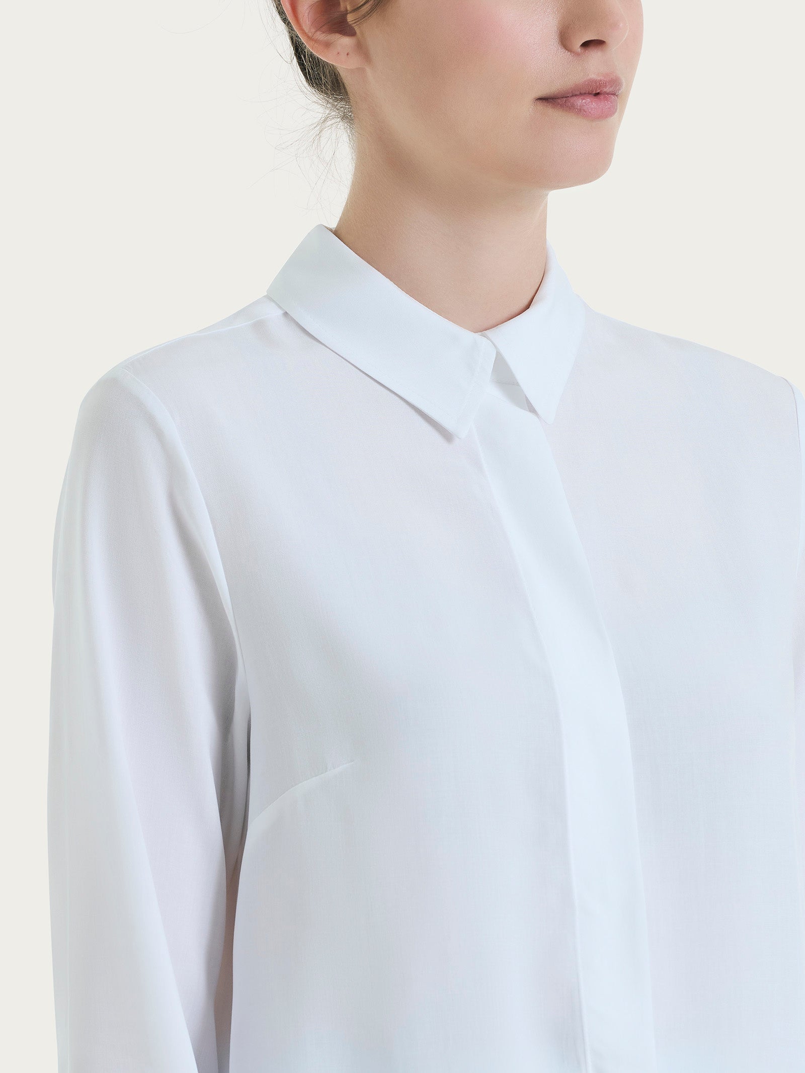 Ragno Ecoseta Camicia Manica Lunga Bianco