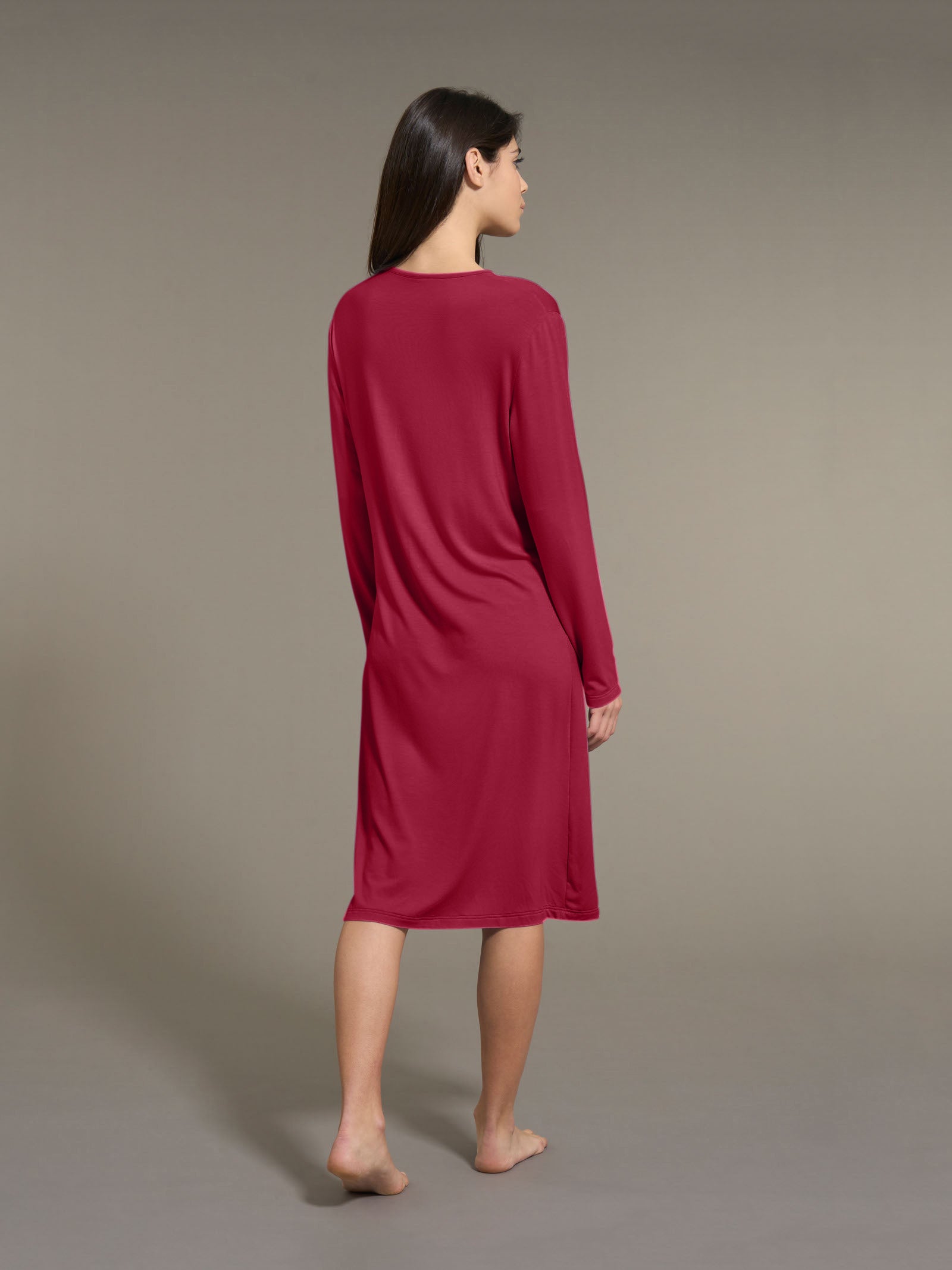 Ragno Sweet Emotion camicia notte micromodal rosso
