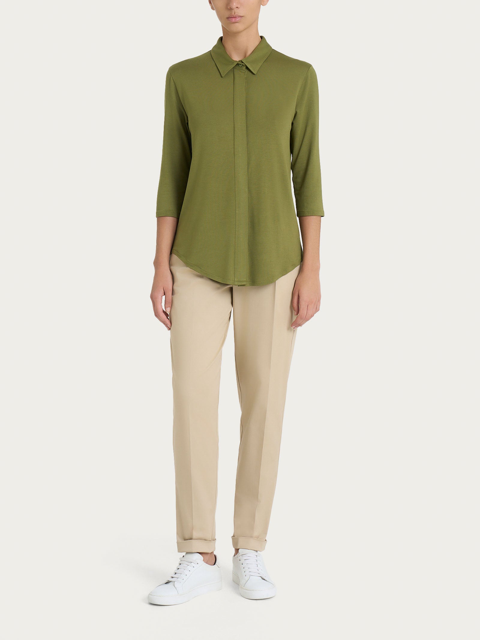 Ragno Viscosa Summer Camicia manica 3/4 Sphagnum