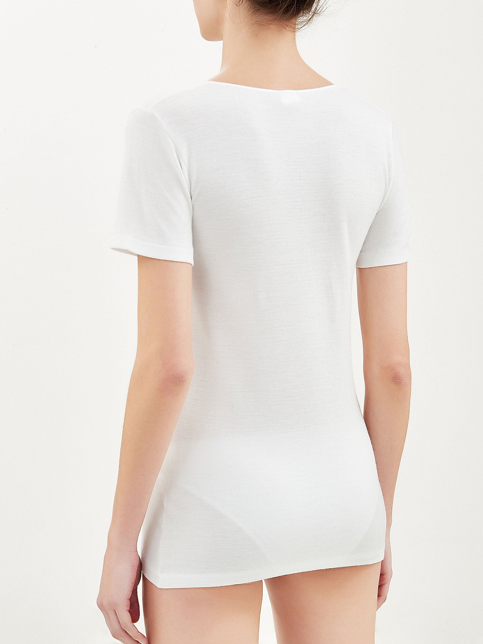 Ragno Sintonia maglietta donna bianca doubleface calda