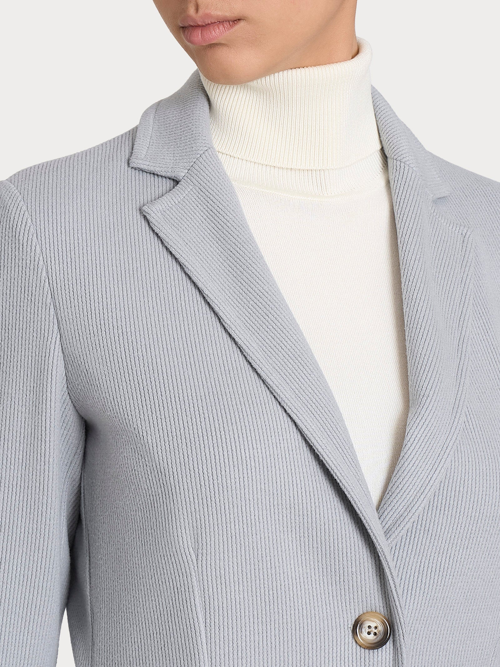 Ragno Velvet Blazer due bottoni grigio vestibilità regular