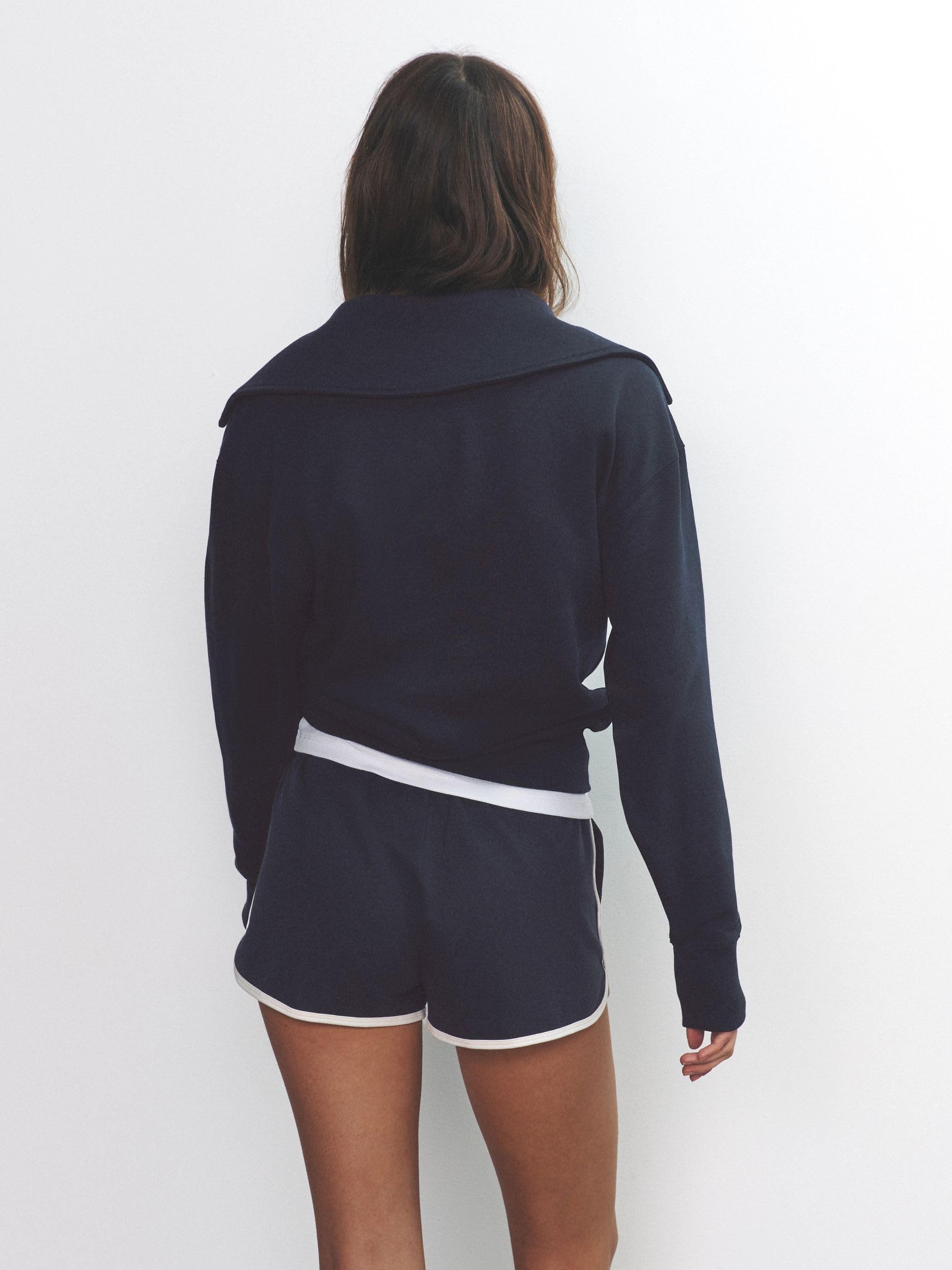 Geo Next The Set felpa collo aperto donna 2 pezzi maniche lunghe