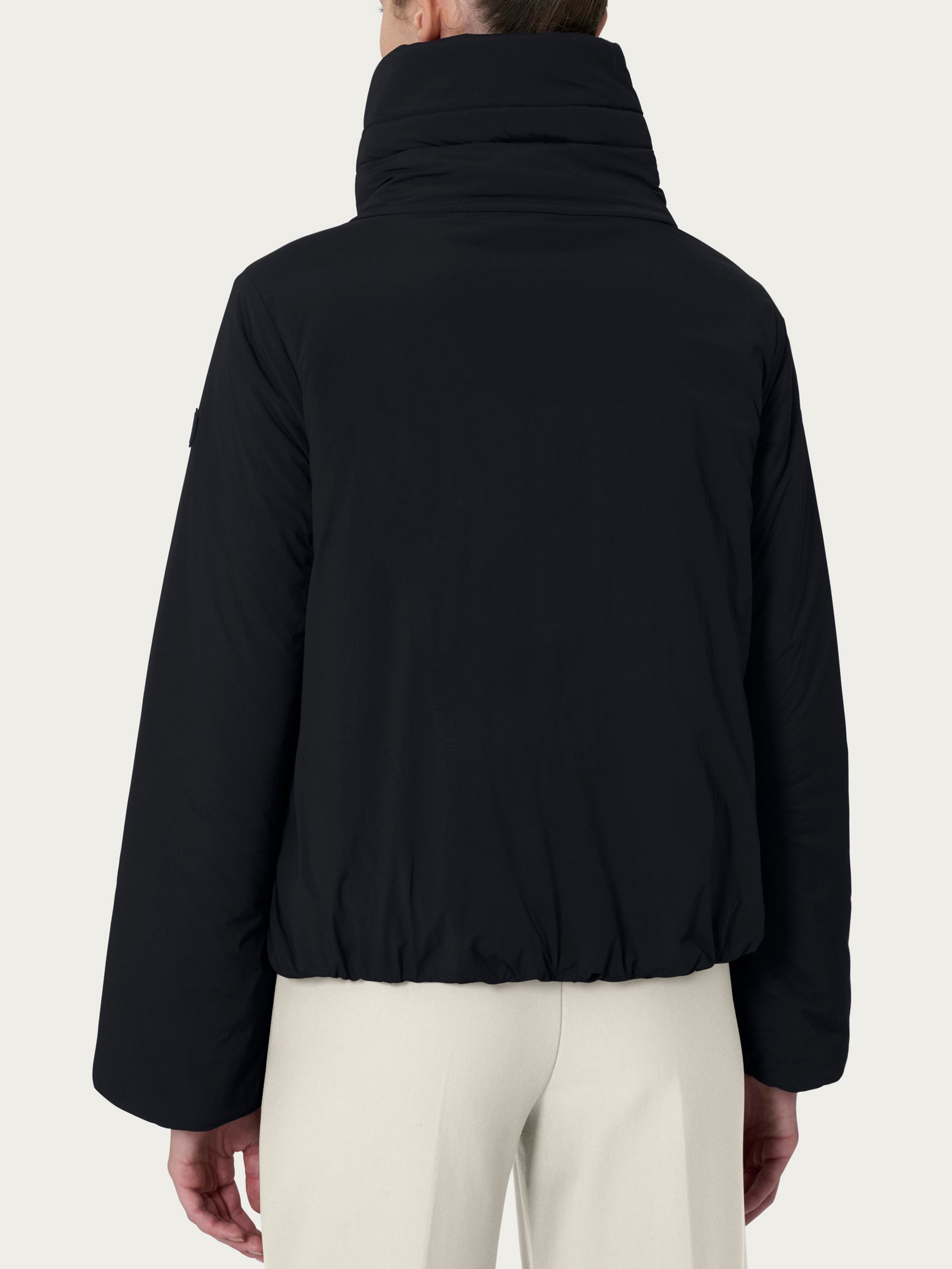 Ragno Comfort 250 piumino collo alto nero imbottitura lana