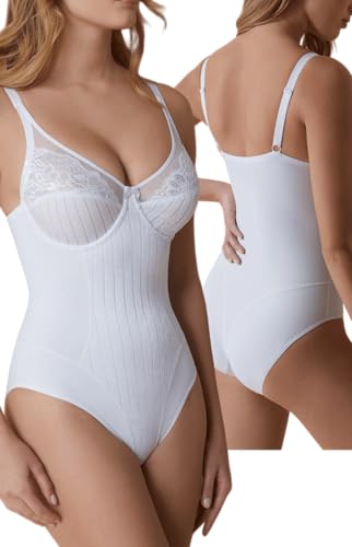 Lady C body modellante pizzo coppa D 3D senza imbottitura elegante