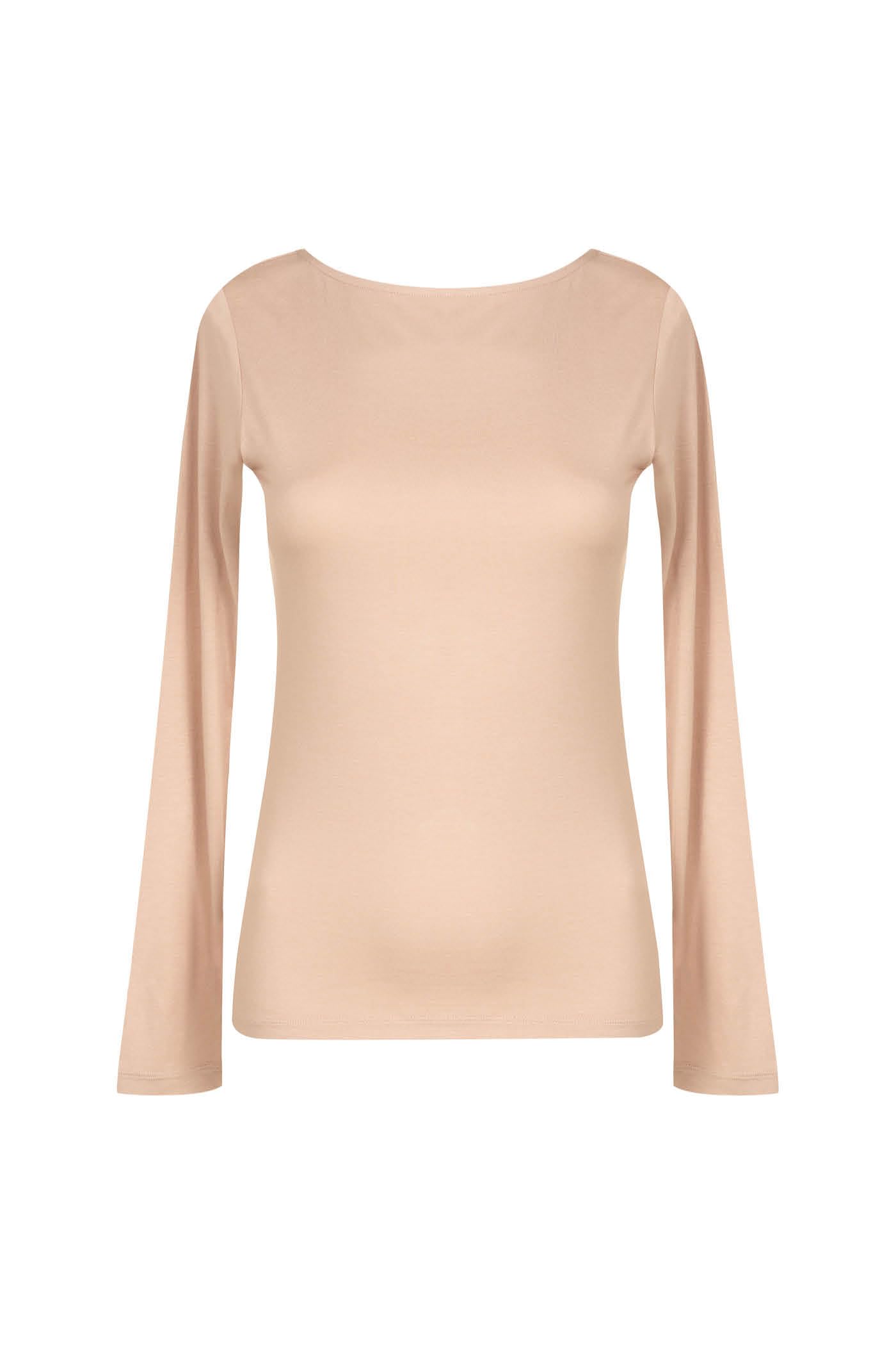 Goldenpoint maglia manica lunga scollo barchetta viscosa