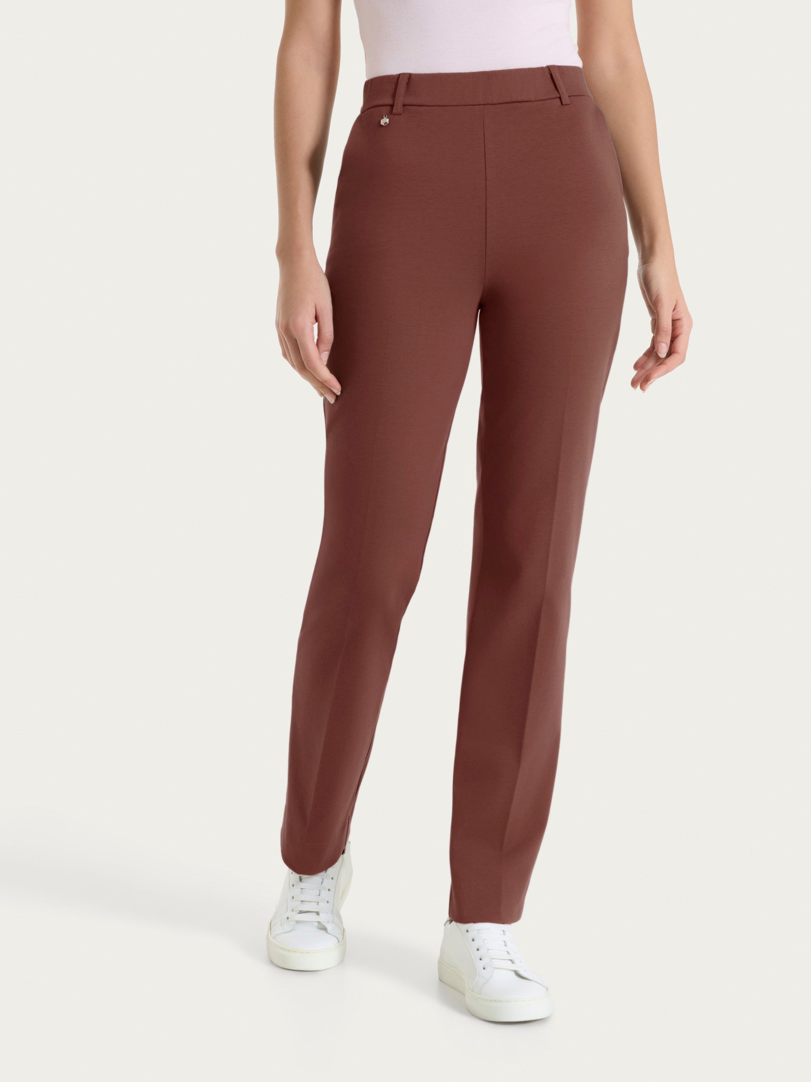 Ragno Compact Light pantalone dritto Cappuccino con tasche