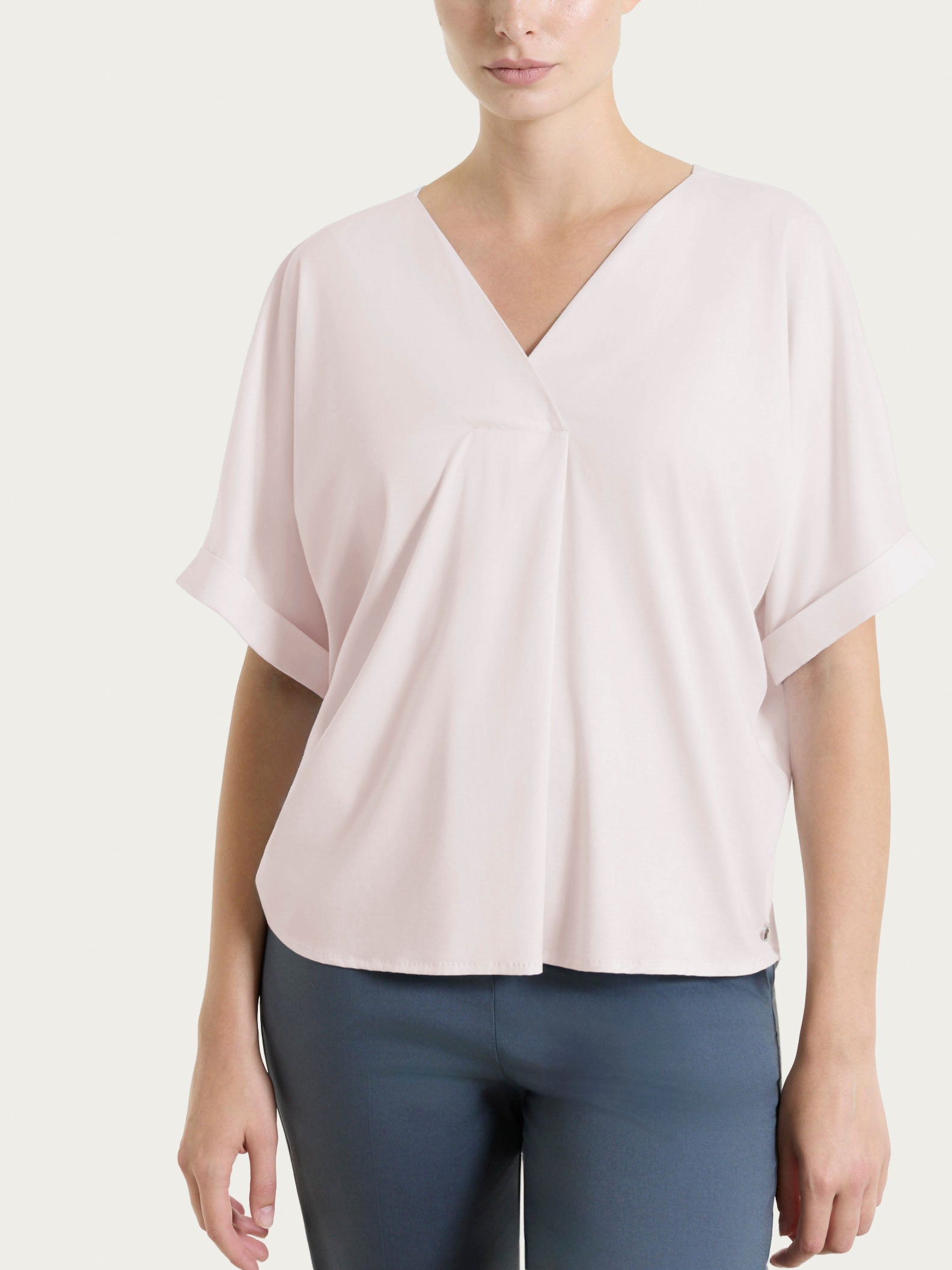 Ragno Blusa Manica Kimono Voile Stretch Hushed Violet rosa