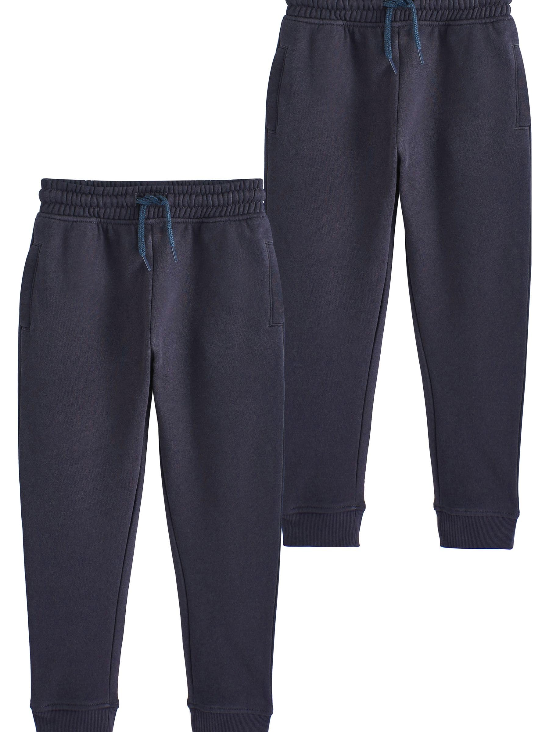 Next Pantaloni Jogging Bimbo Slim 116 Nero 2 Pezzi