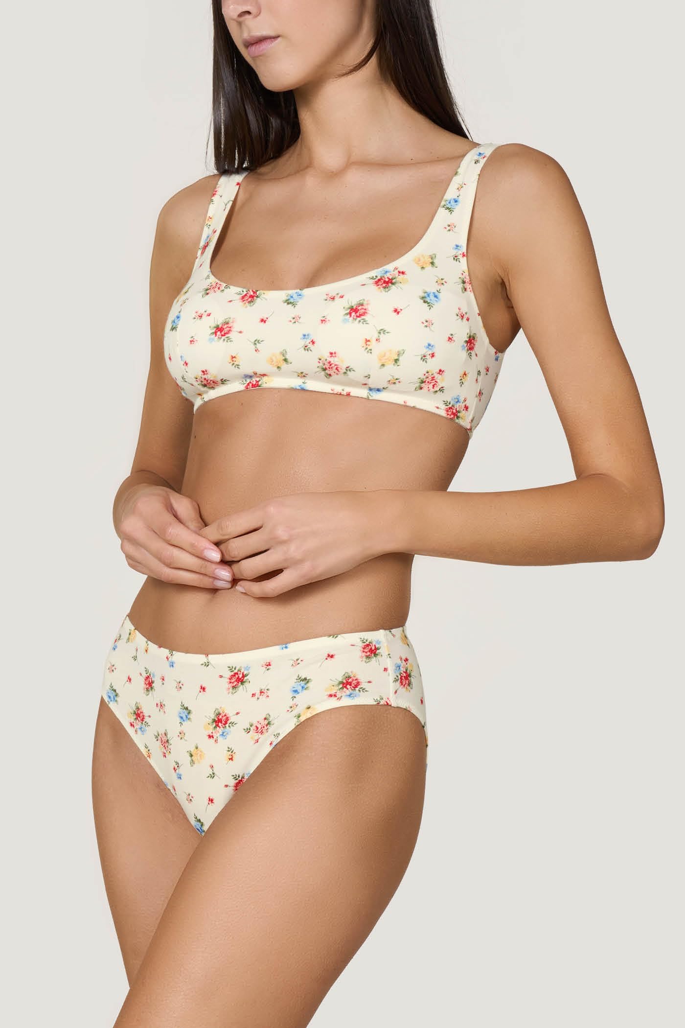 Goldenpoint Iris Rose Bouquet brassière donna cotone