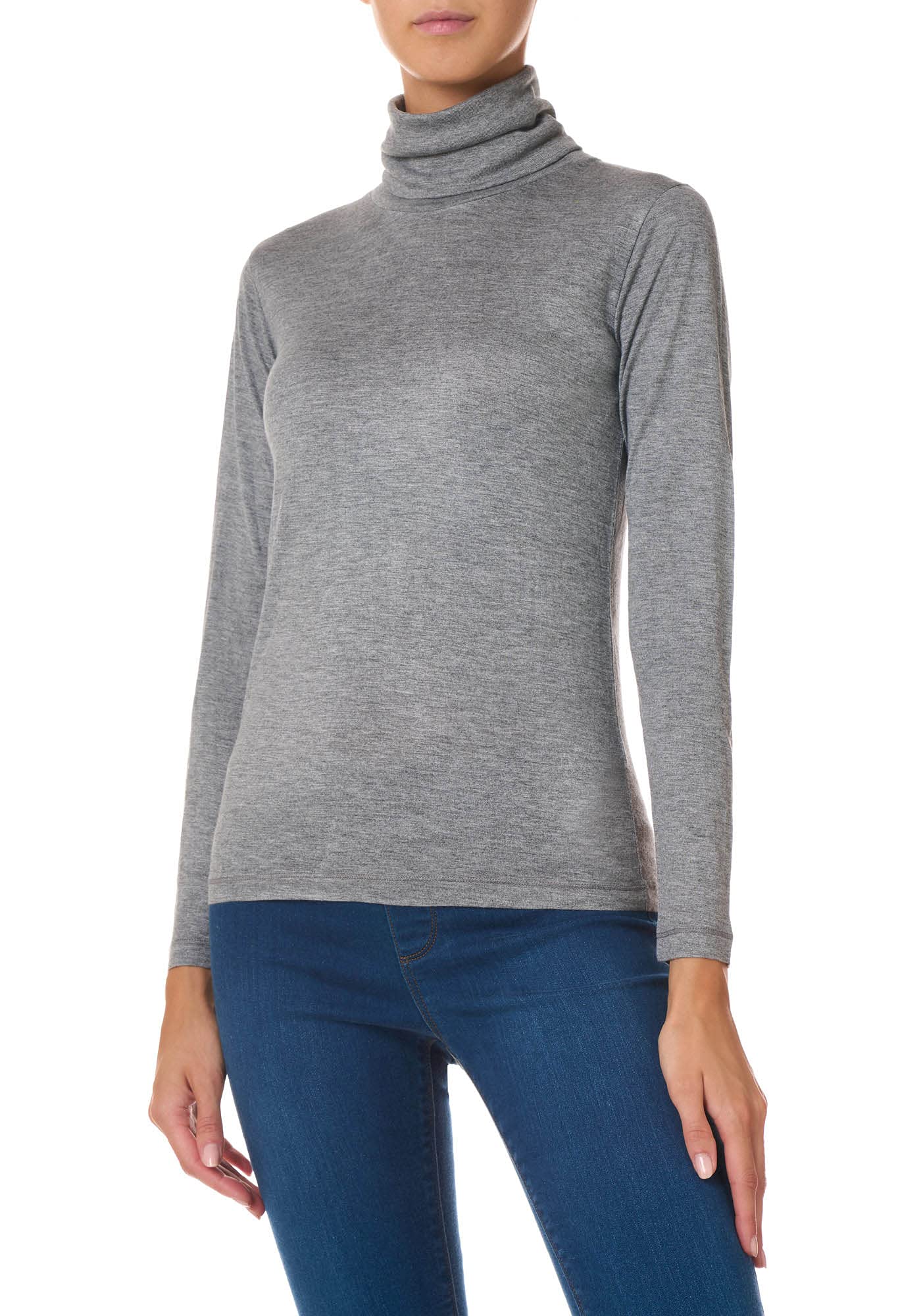 Goldenpoint Dolcevita Maglia Donna in Viscosa Leggera