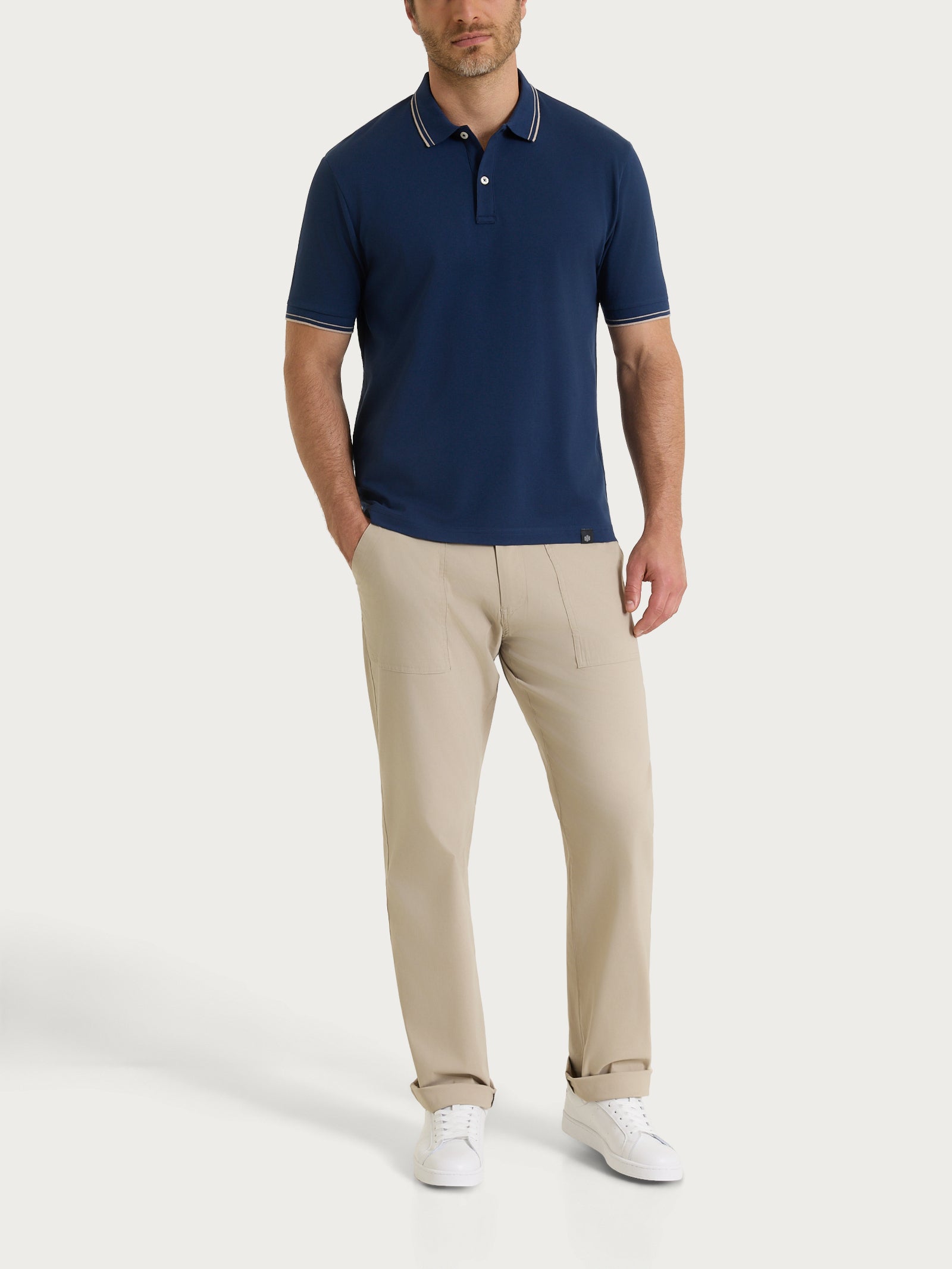 Ragno Eco Cotton Polo Uomo Naval Academy Cotone Stretch