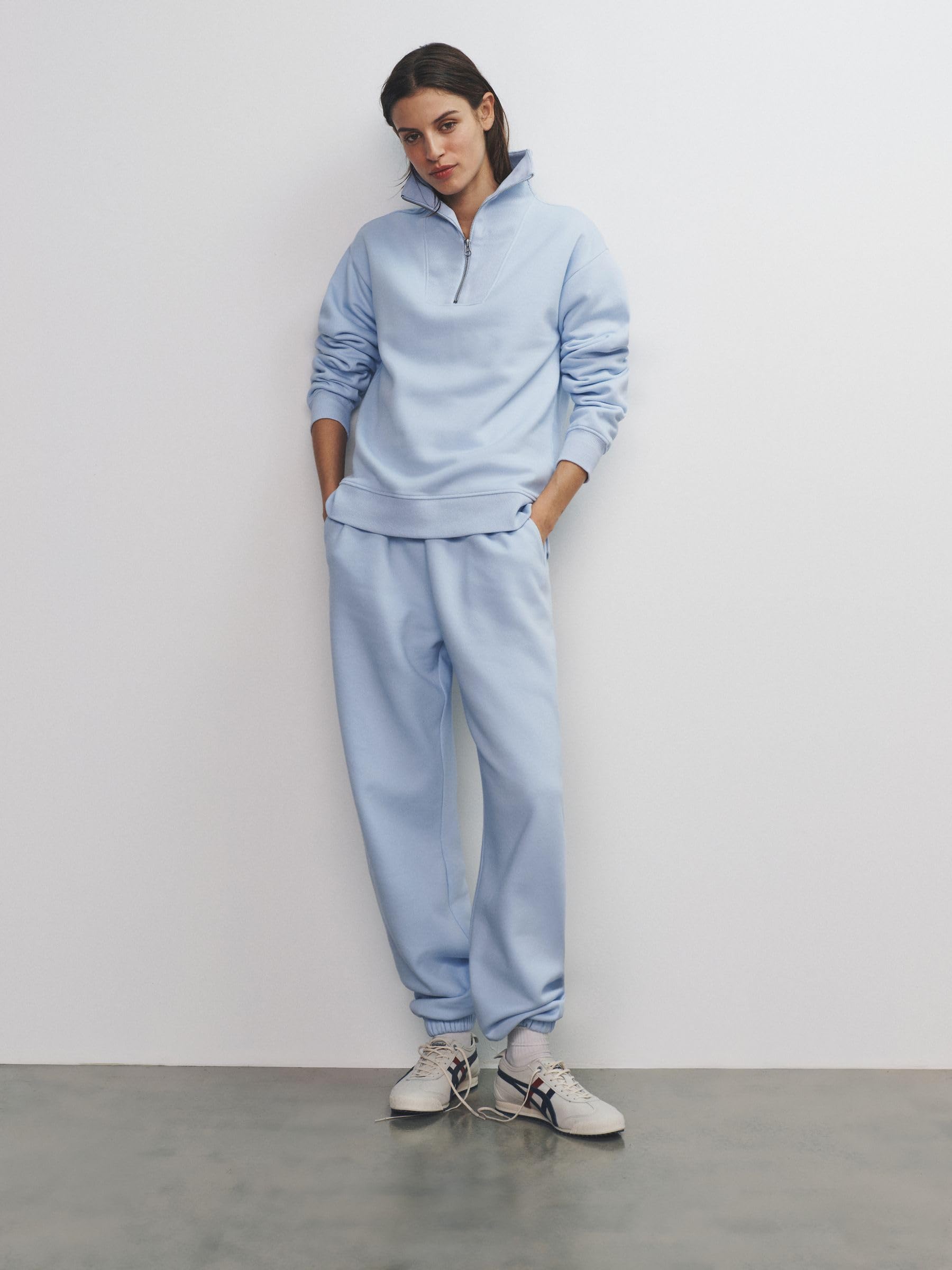 Geo Next The Set felpa coste collo alto donna 3 pezzi zip