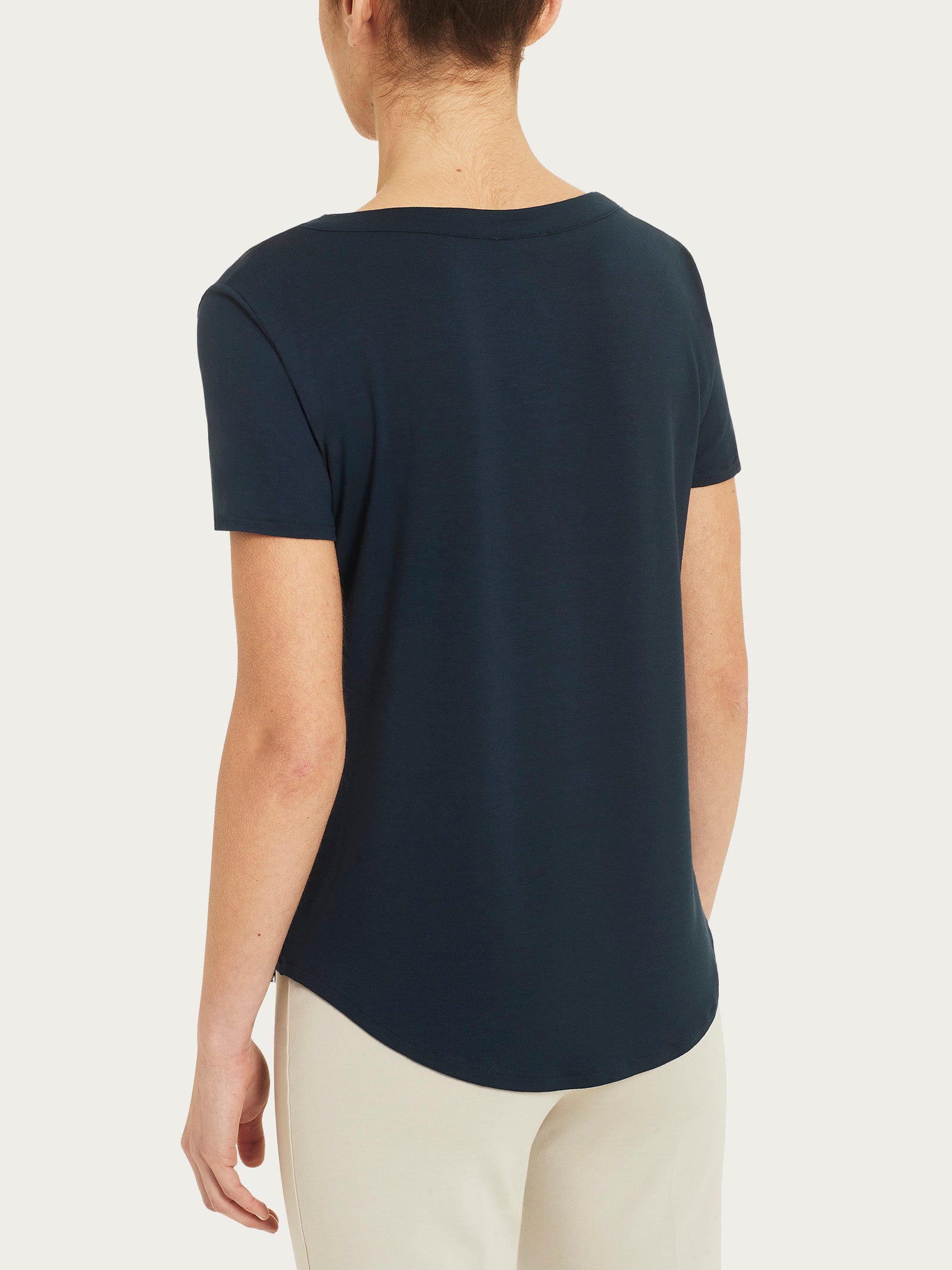 Ragno Viscosa Summer maglietta donna manica corta blu