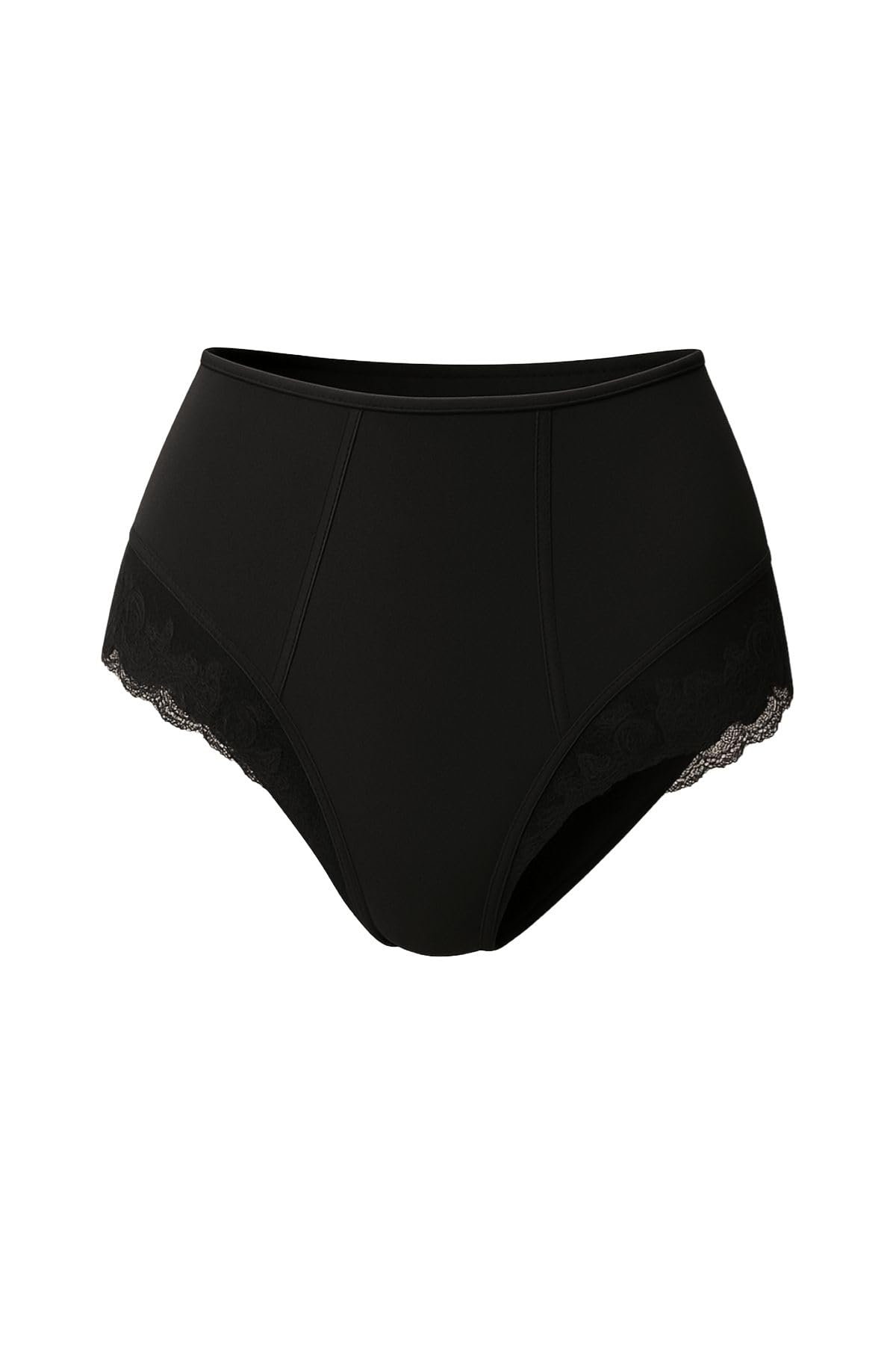 Lady C Guaina Vita Alta Pizzo Slip Modellante Nero pancia piatta