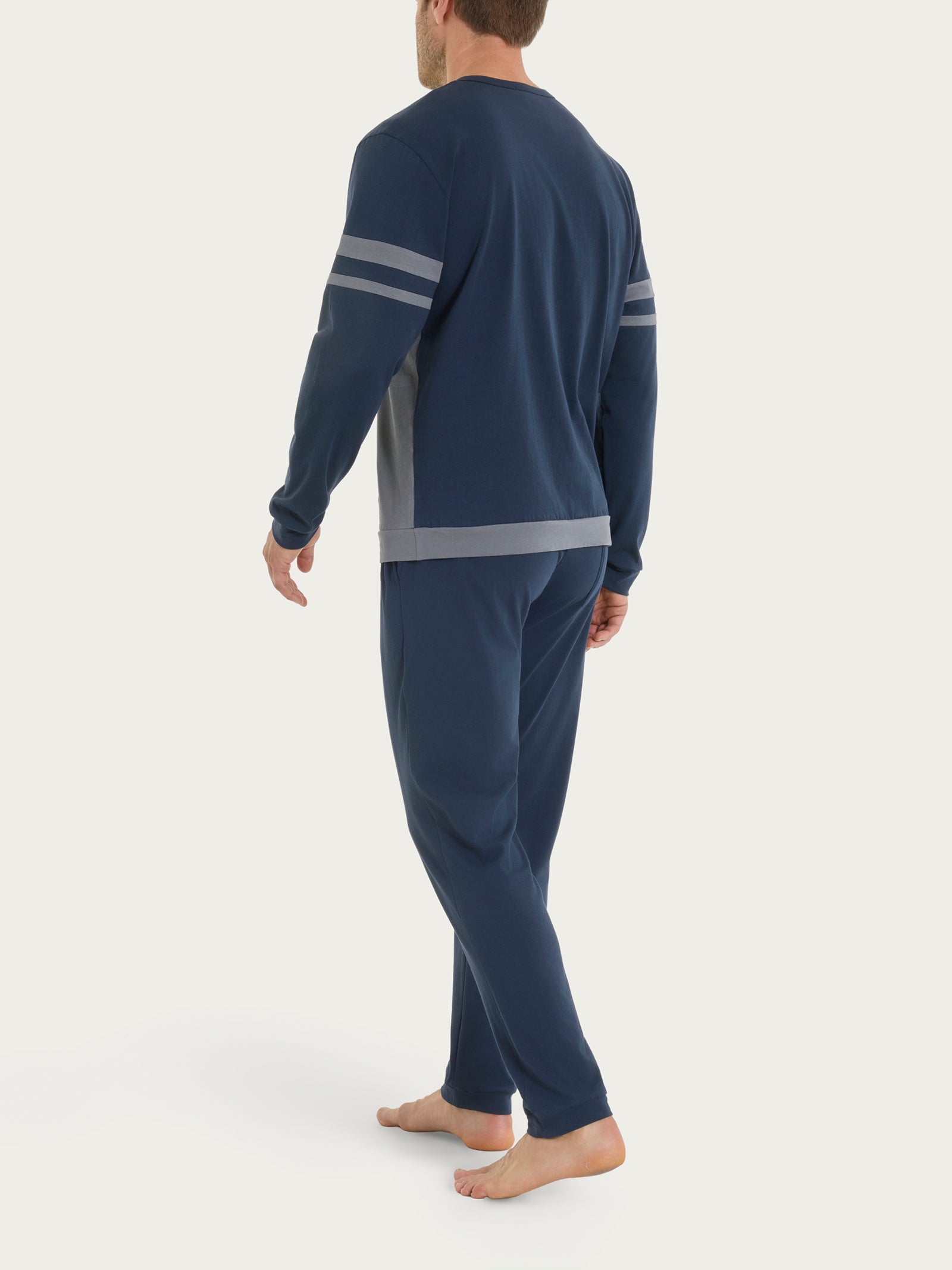 Ragno pigiama lungo serafino cotone Fant. Poppy Seed
