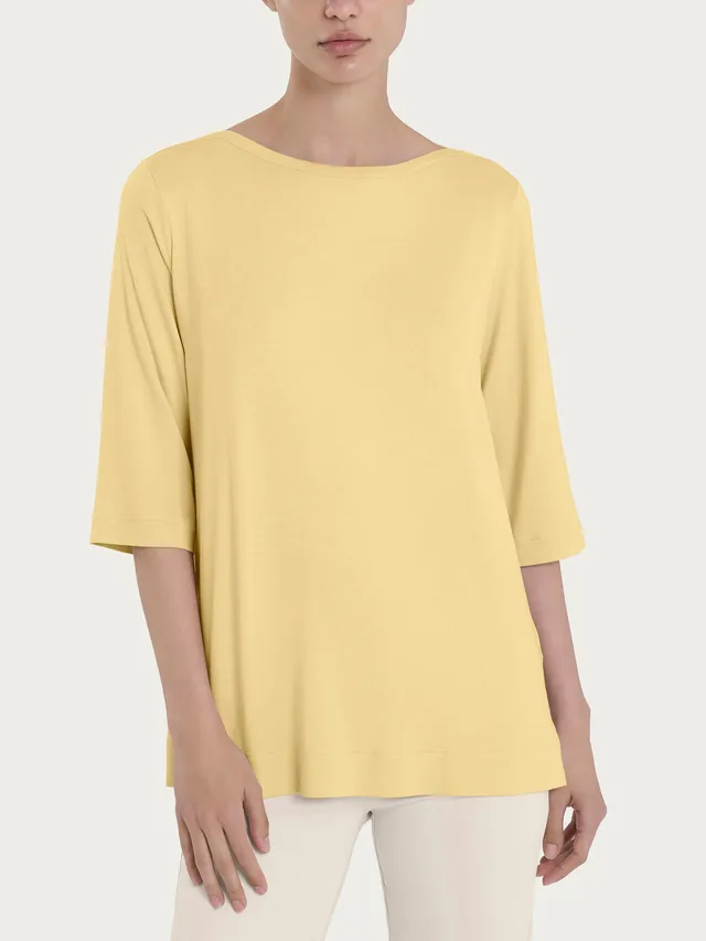 Ragno Viscosa Summer maglietta 3/4 Pale Banana