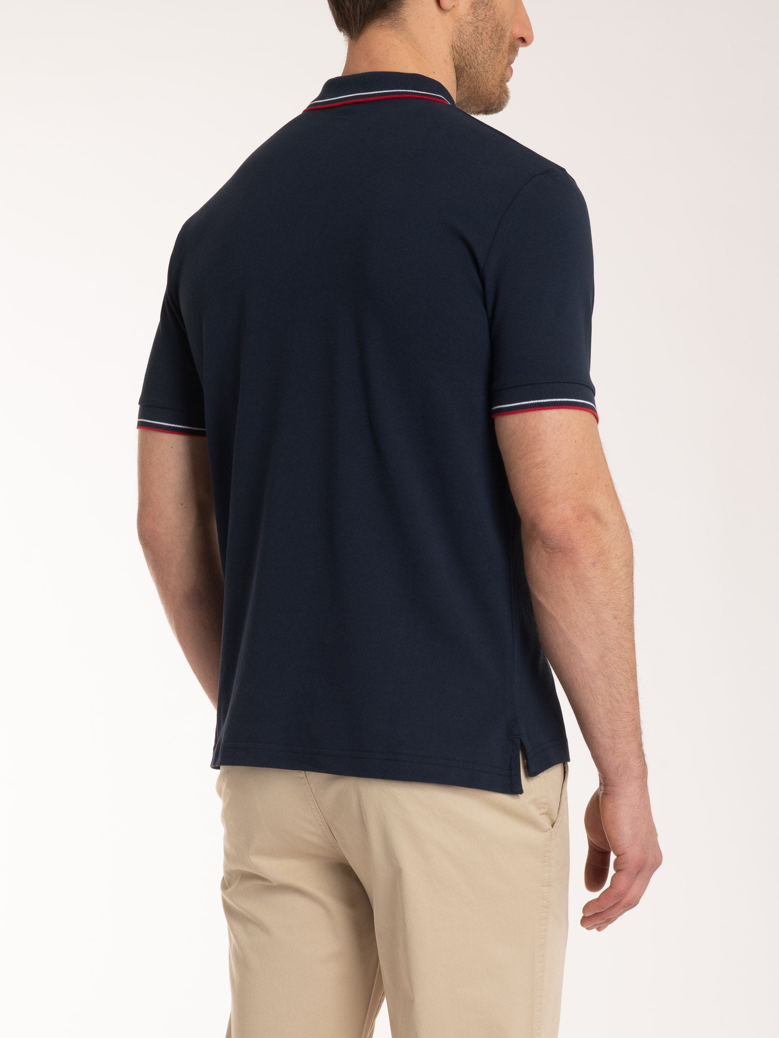 Ragno Eco Cotton Polo Piquet Uomo Fantasia Blu