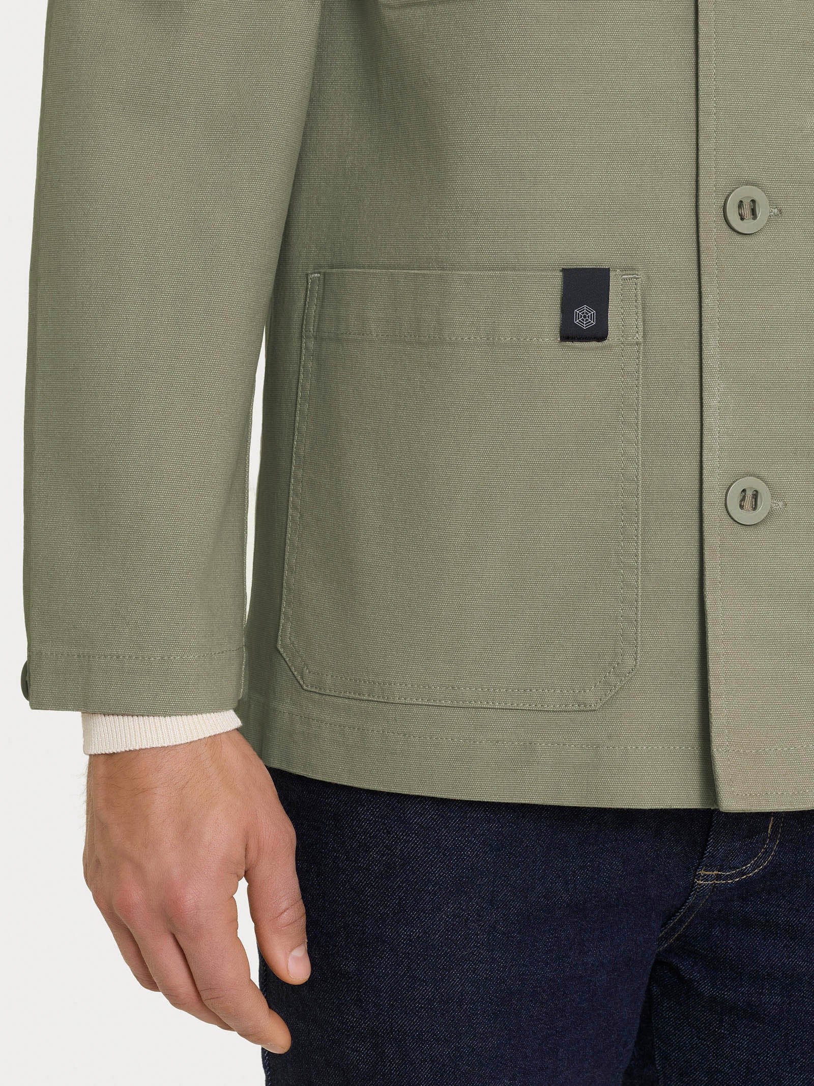 Ragno Compact giacca utility Seagrass canvas