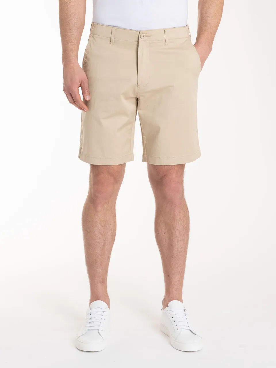 Ragno Summer Twill Bermuda Uomo beige in cotone elasticizzato