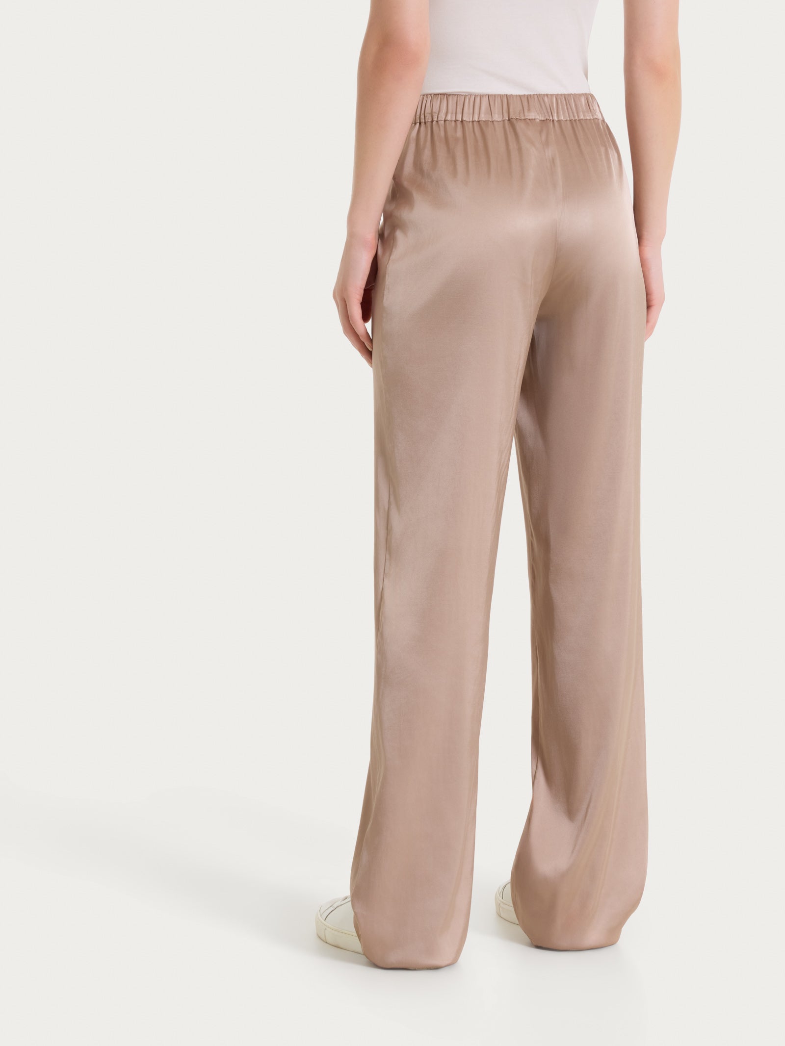 Ragno Compact Pantalone Ampio Warm Taupe wide leg viscosa