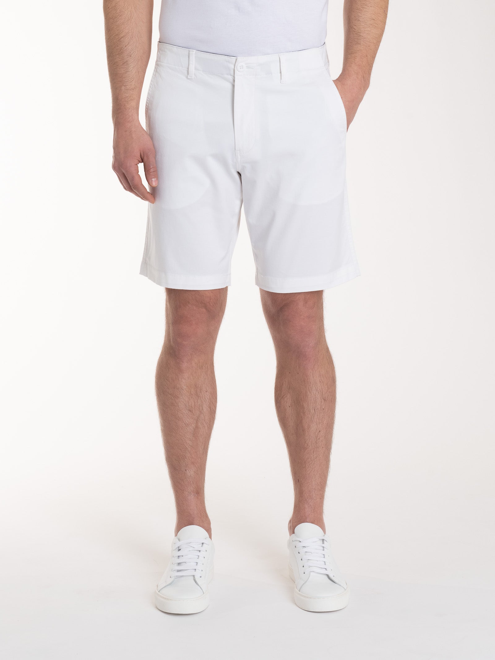 Ragno Bermuda Uomo Summer Twill Cotone Bianco