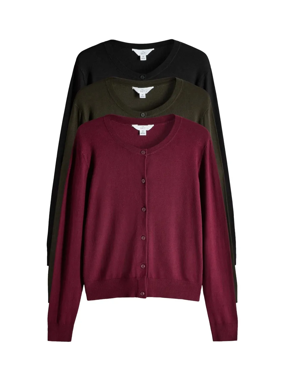 Geo Next The Set Cardigan Abbottonati Punto Fino 4 Pezzi