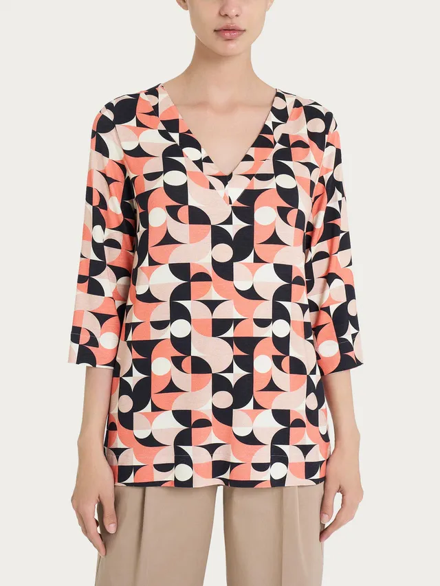 Ragno Viscosa blusa scollo V Fant. Warm Taupe