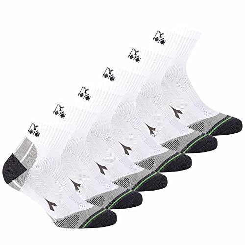 Diadora calzini sportivi quarter neri 6 paia
