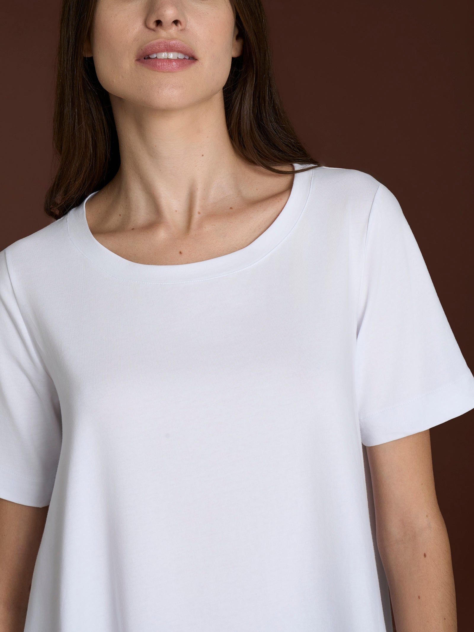 Ragno beYOUtiful Maglietta girocollo Bianco cotone stretch
