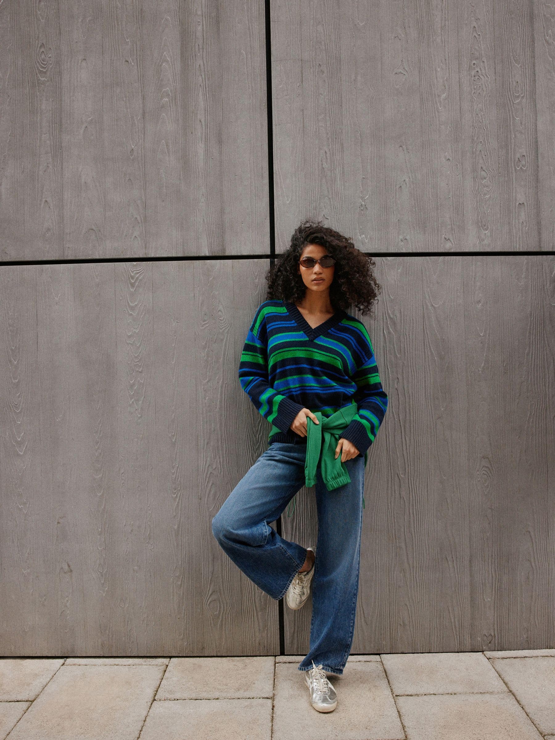 Next Maglia Scollo a V Donna S Maniche Lunghe rilassata