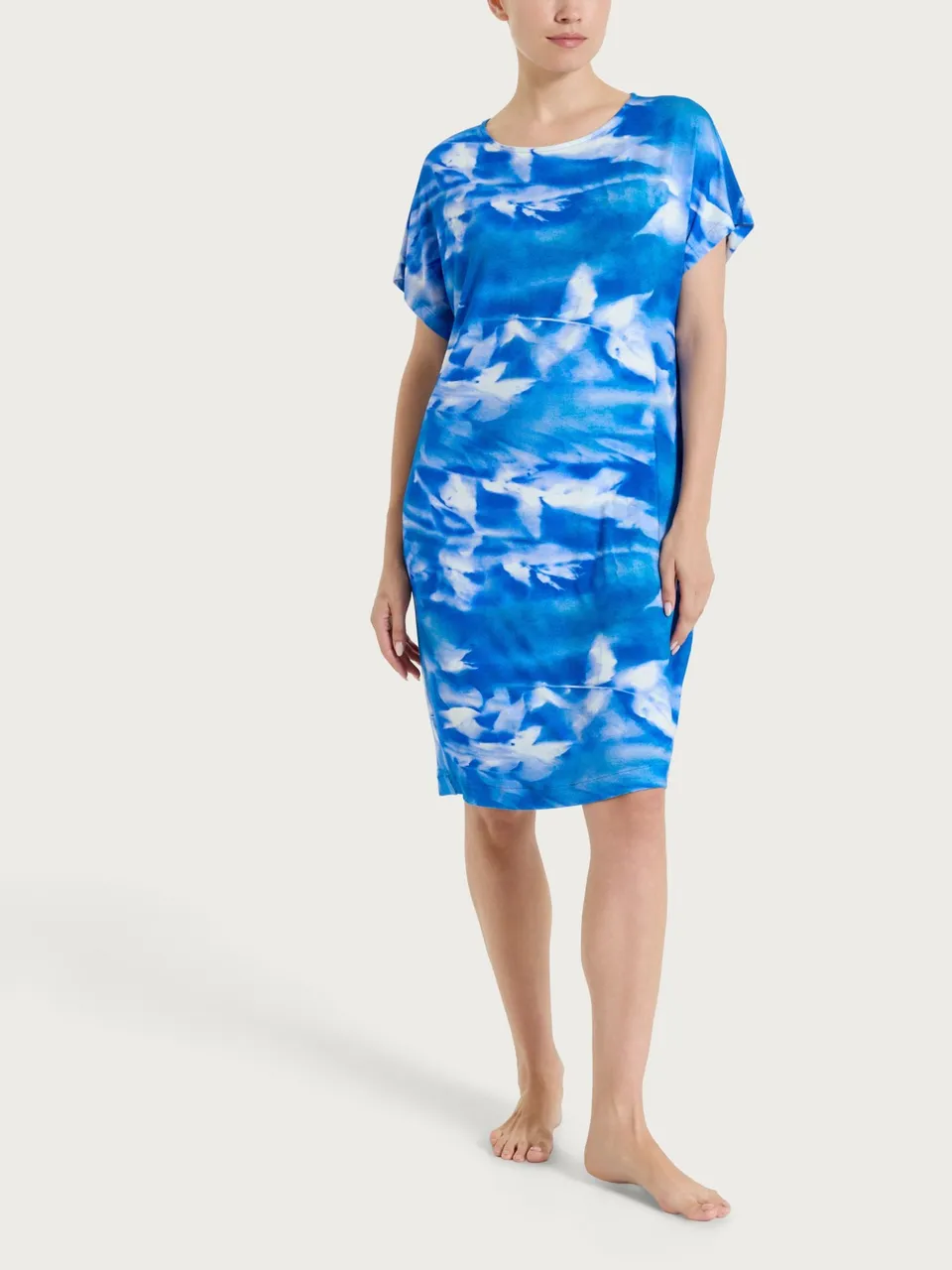 Ragno Viscosa Summer abito floreale strong blue