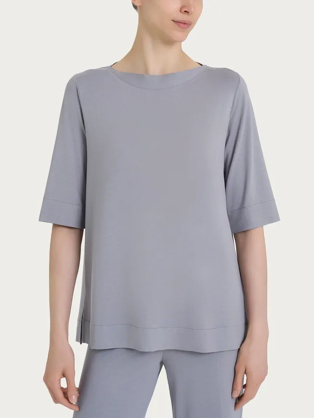 Ragno Viscosa Summer Maglietta manica 3/4 viscosa Ultimate Gray