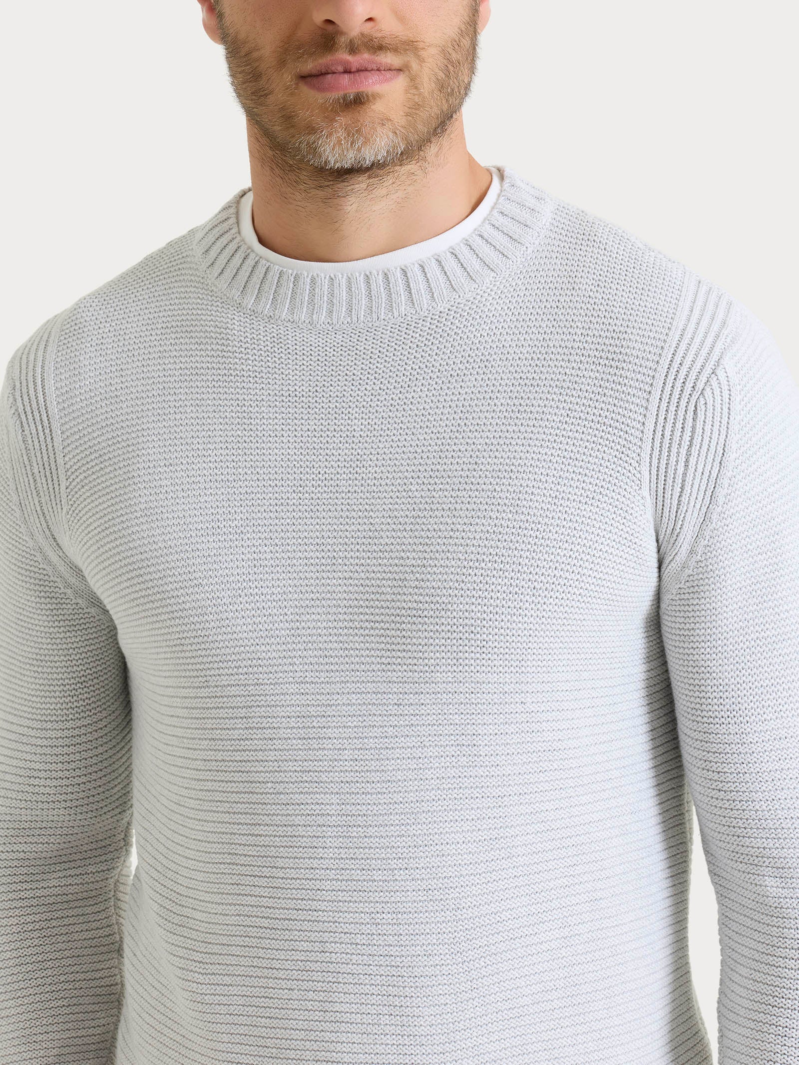 Ragno Winter Cotton Pull girocollo cotone Dawn Blue Mel.