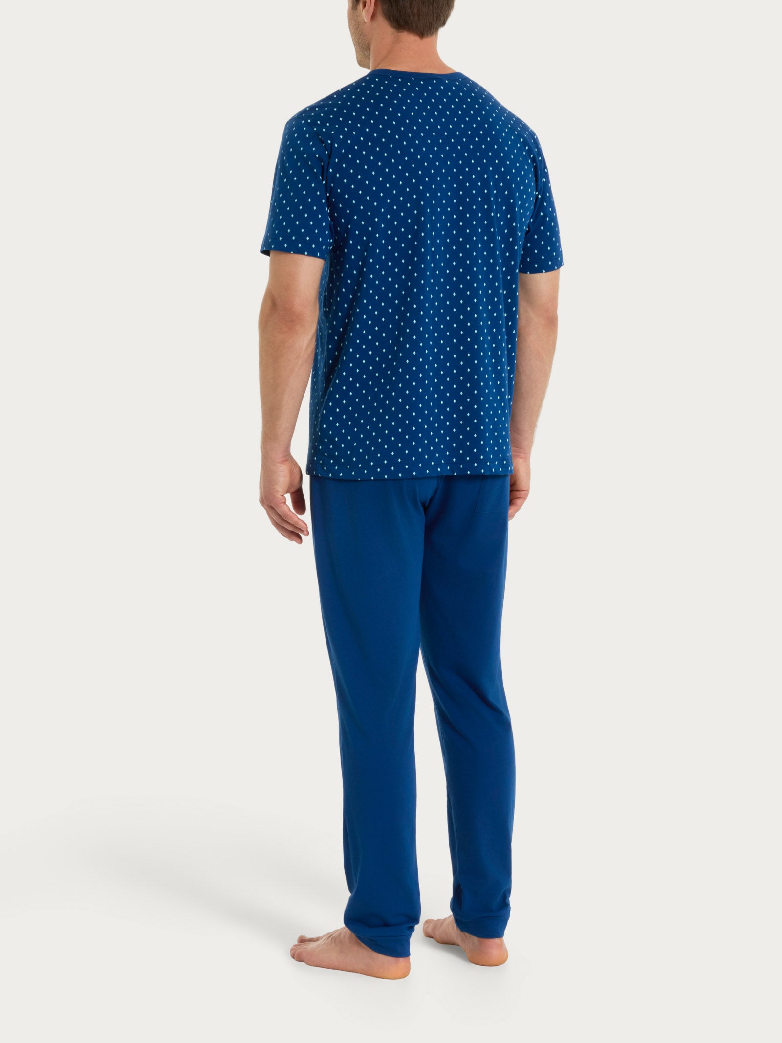 Ragno Jersey Cotone Pigiama Trittico Uomo Navy Peony