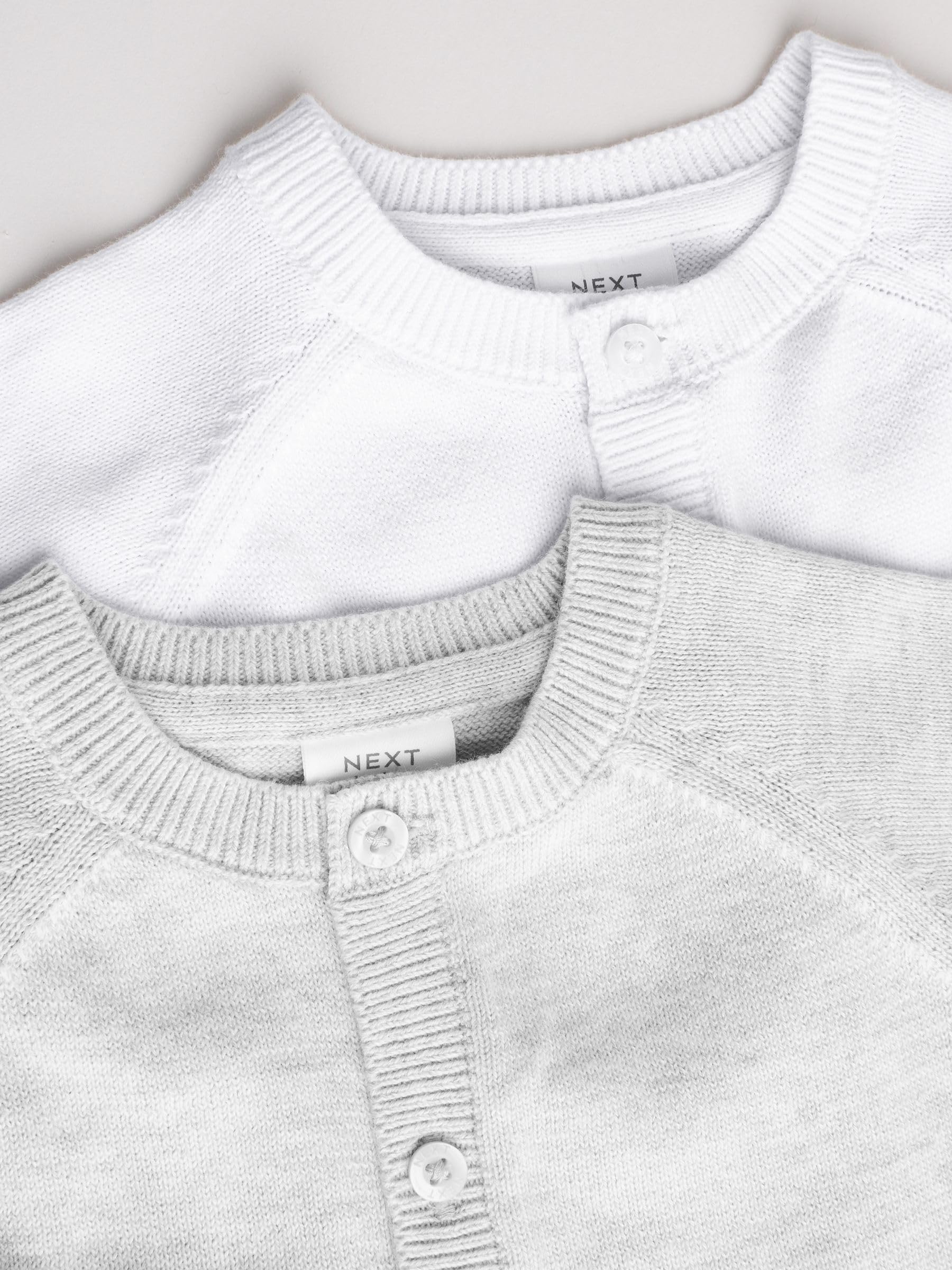 Next cardigan neonato maglia taglia 56 2 pezzi grigio