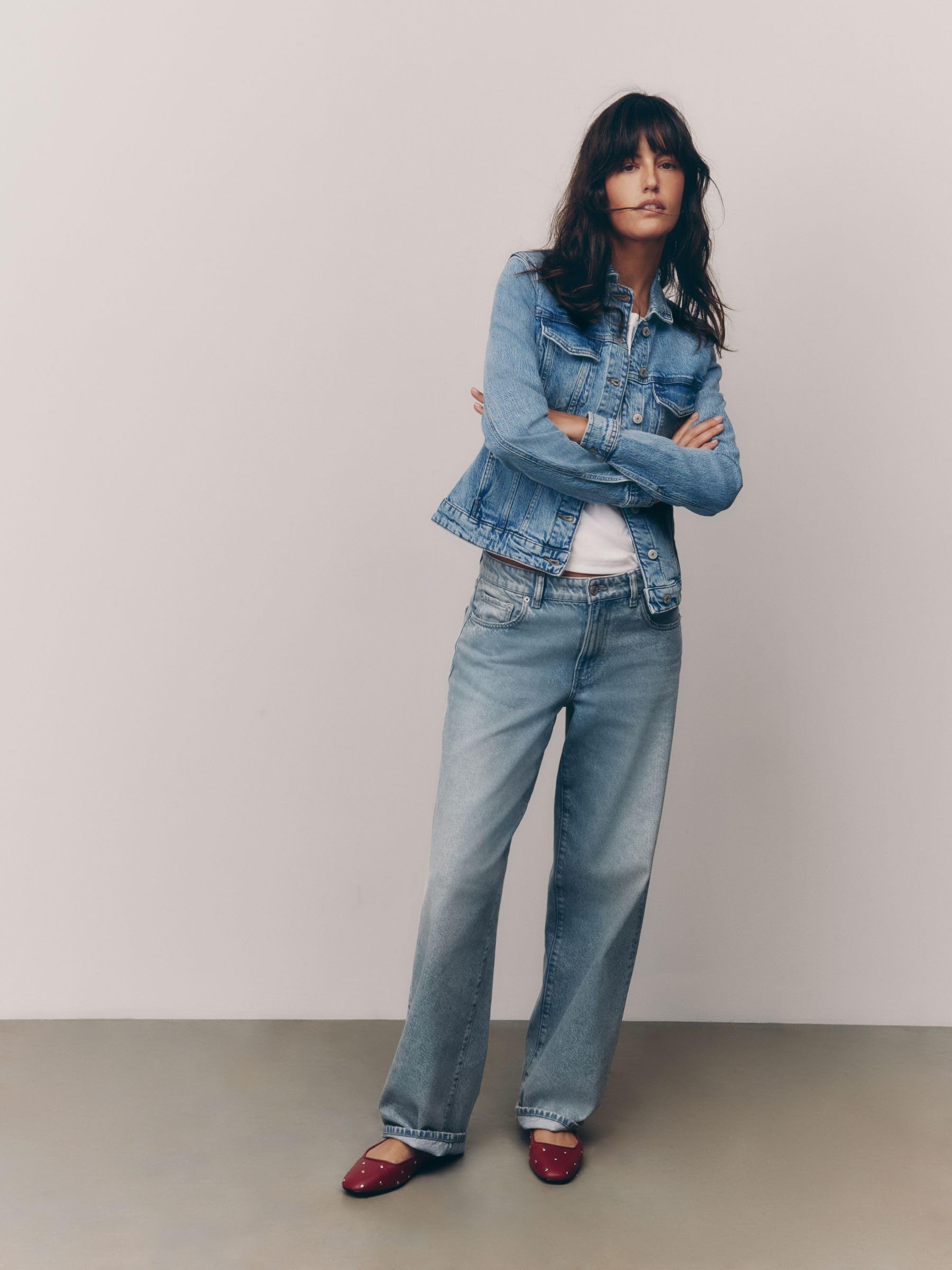 Next giacca denim aderente donna taglia 42 cotone