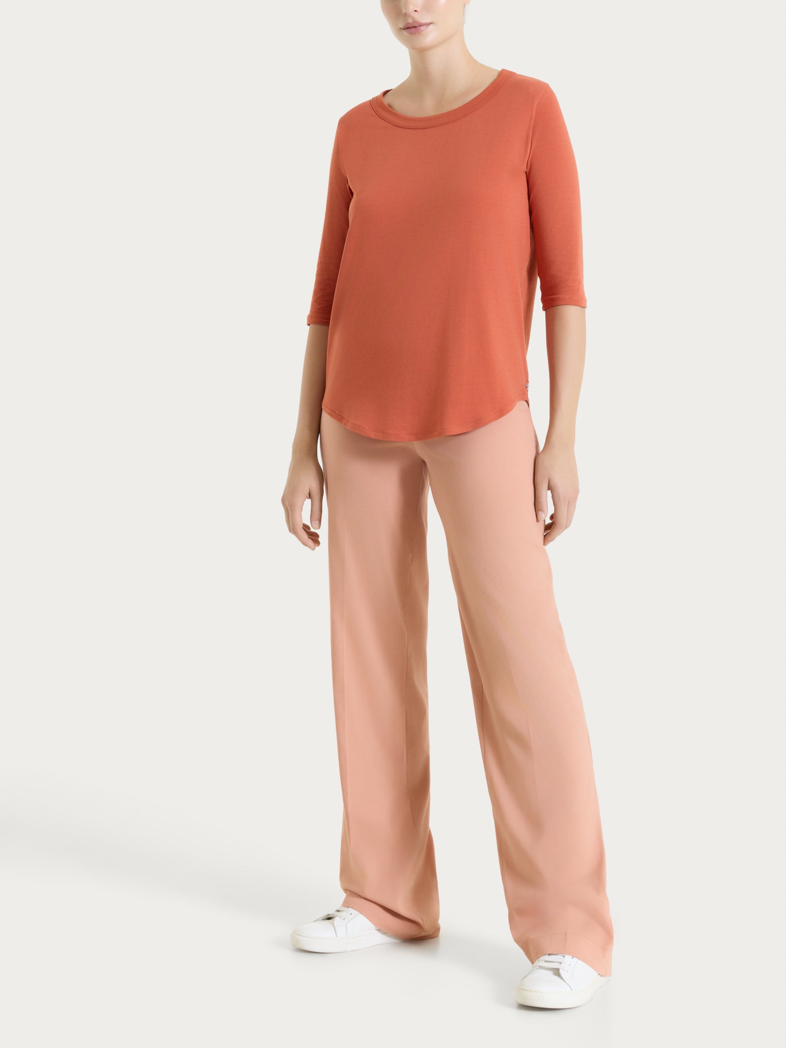 Ragno Ultralight maglietta donna Burnt Brick manica 3/4