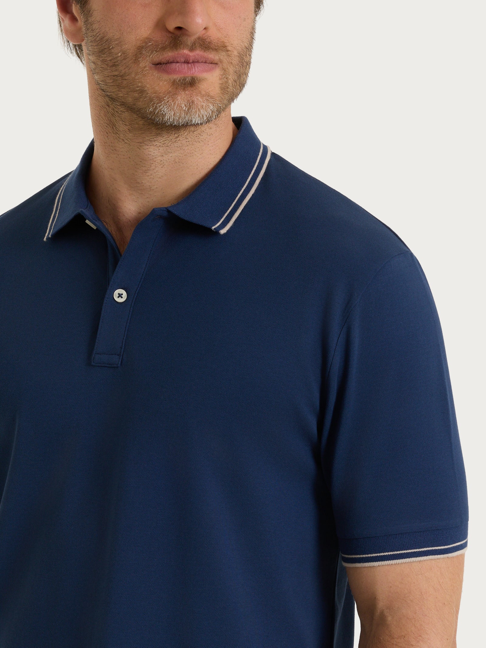 Ragno Eco Cotton Polo Uomo Naval Academy Cotone Stretch