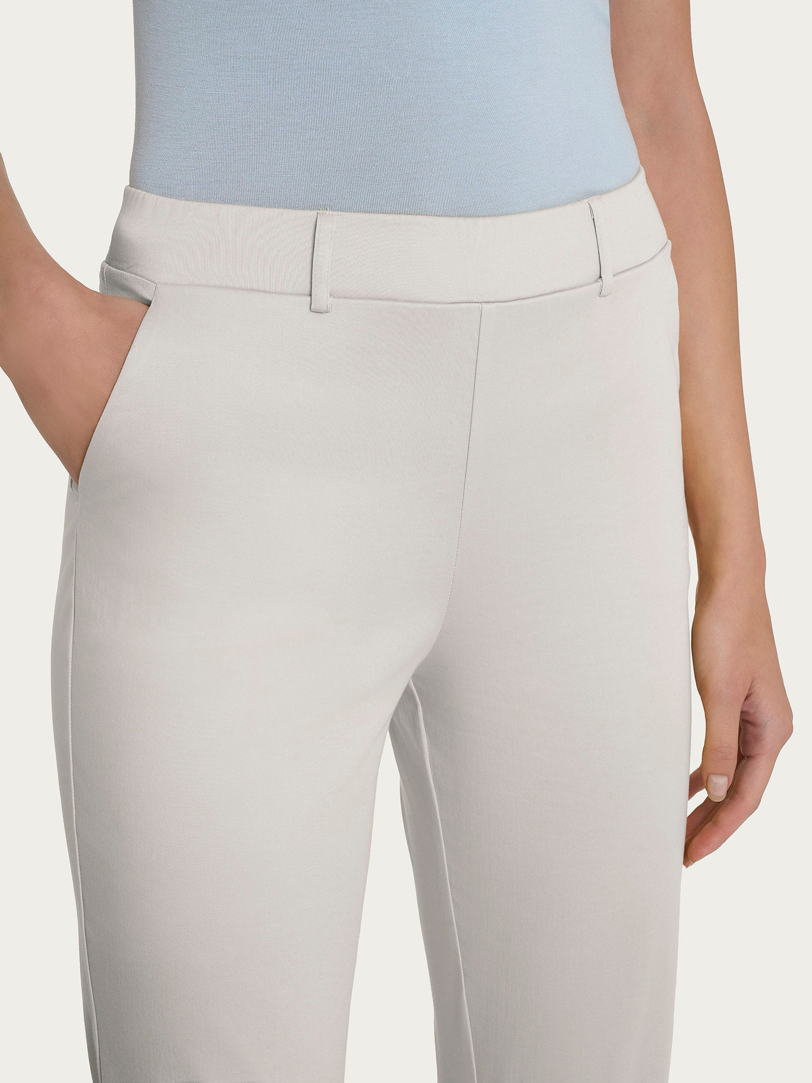 Ragno Satin Power The Straight Leg pantalone Dawn Blue tasche