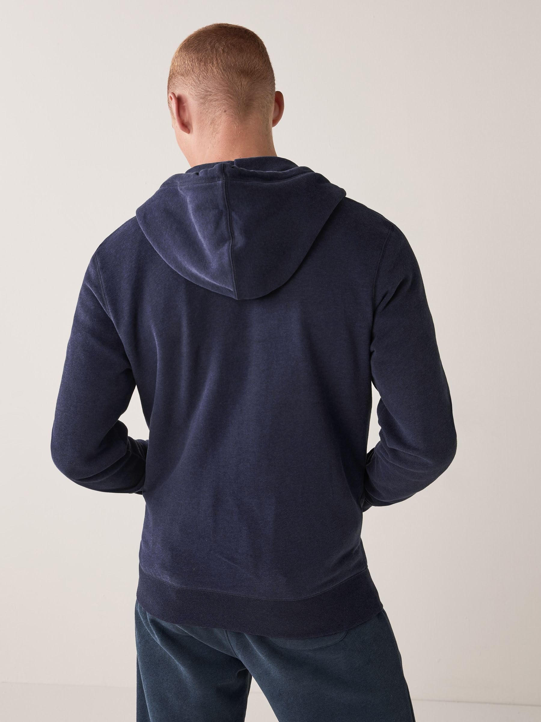 Next felpa zip-up uomo cappuccio cotone spazzolato 3XL