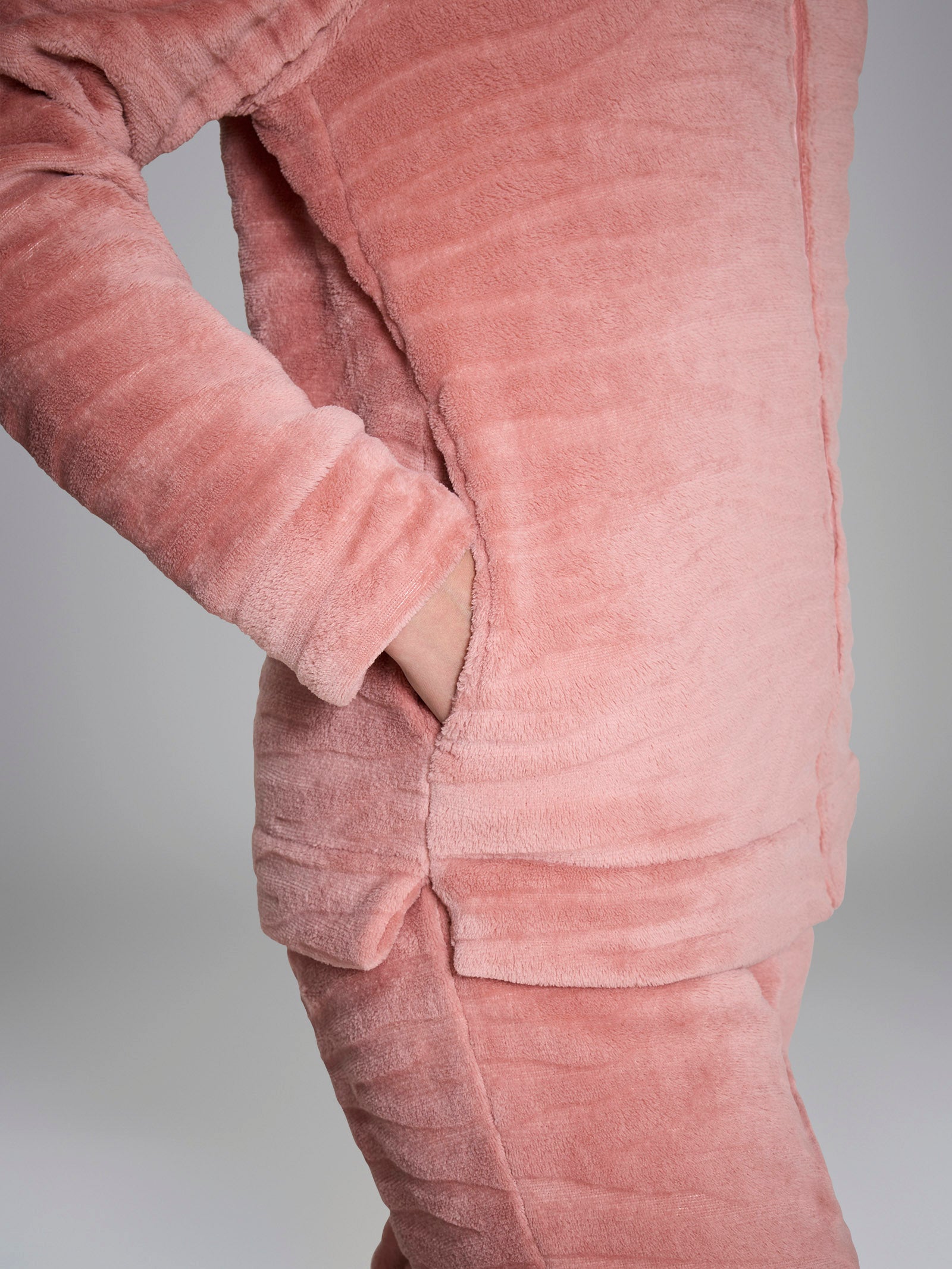 Ragno Coral Fleece Tuta Cork Donna con zip calda